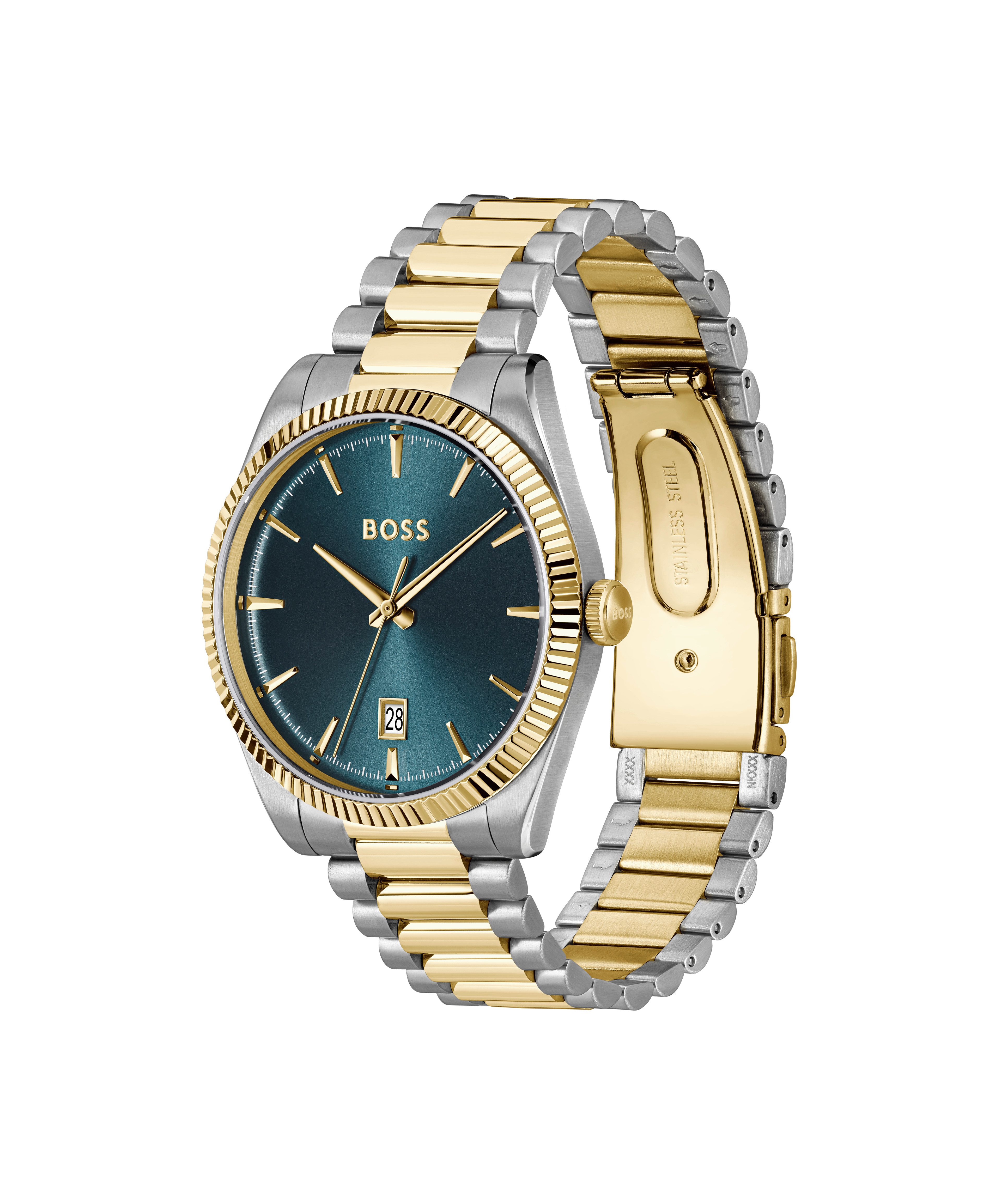 BOSS Quarzuhr CHESWICK 1514311, Armbanduhr, Herrenuhr, Edelstahlarmband, an günstig online kaufen