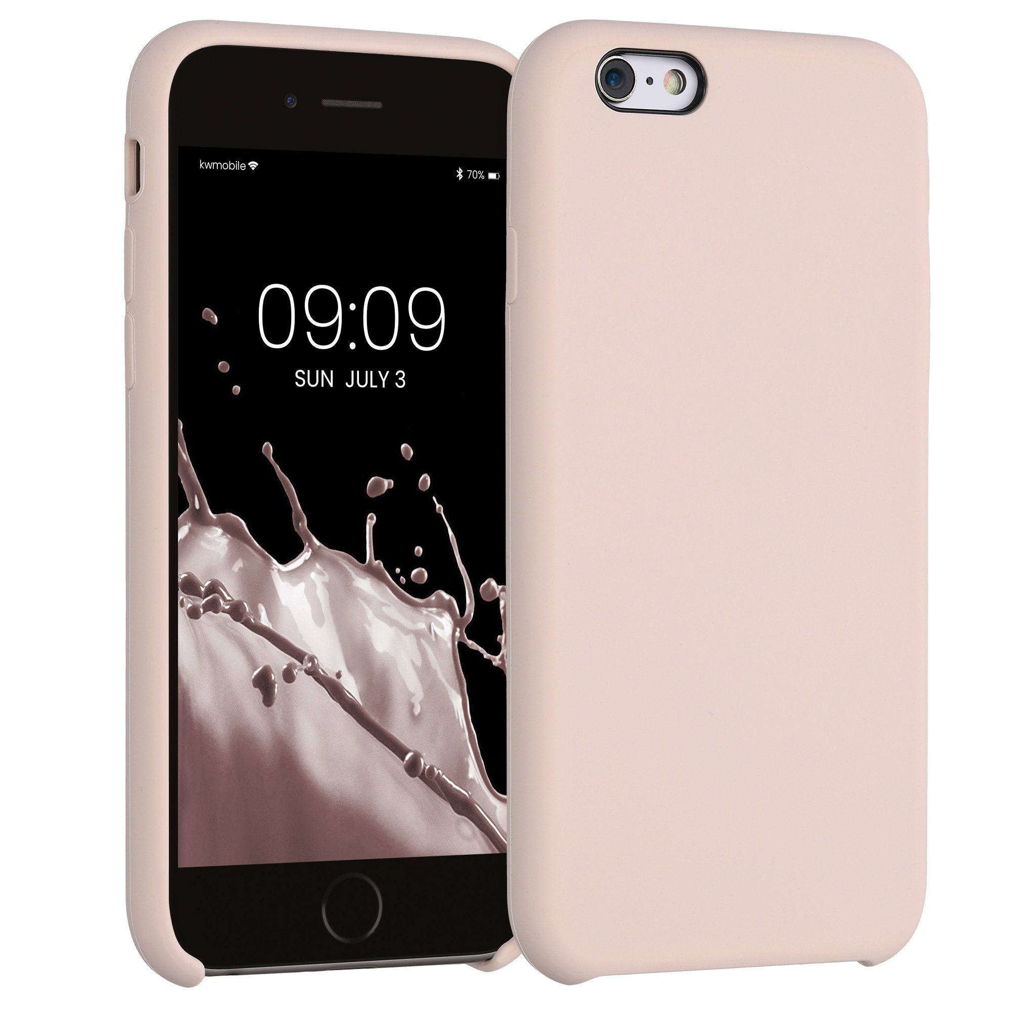 kwmobile Handyhülle Handyhülle für Apple iPhone 6 / 6S Hülle, Weiches Handy Silikon Case - Schutzhülle Cover