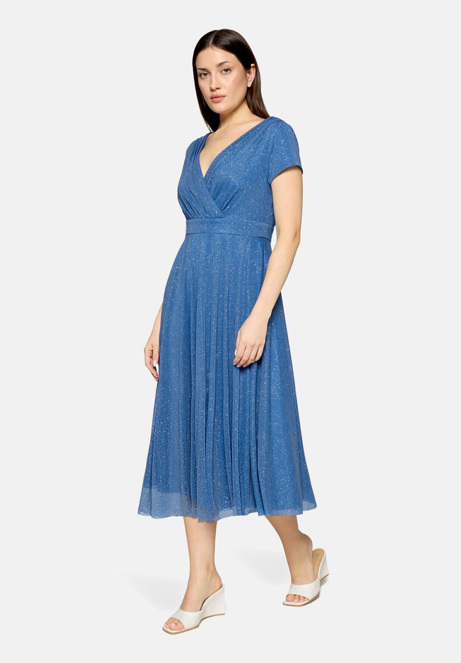 Vera Mont Cocktailkleid Damen im Glitzer-Look Stoff