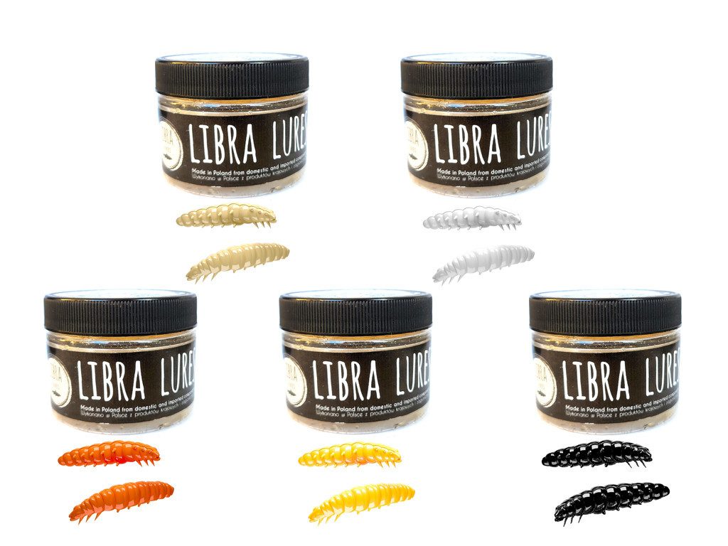 Libra Lures Kunstköder LIBRA LURES - CHEESE - Starterset Larve 1 - 5 er Set - Forellenköder, (Libra Lures Starterset Larve 1, 5-St. 5 Dosen), Intensives Käsearoma für hohe Lockwirkung