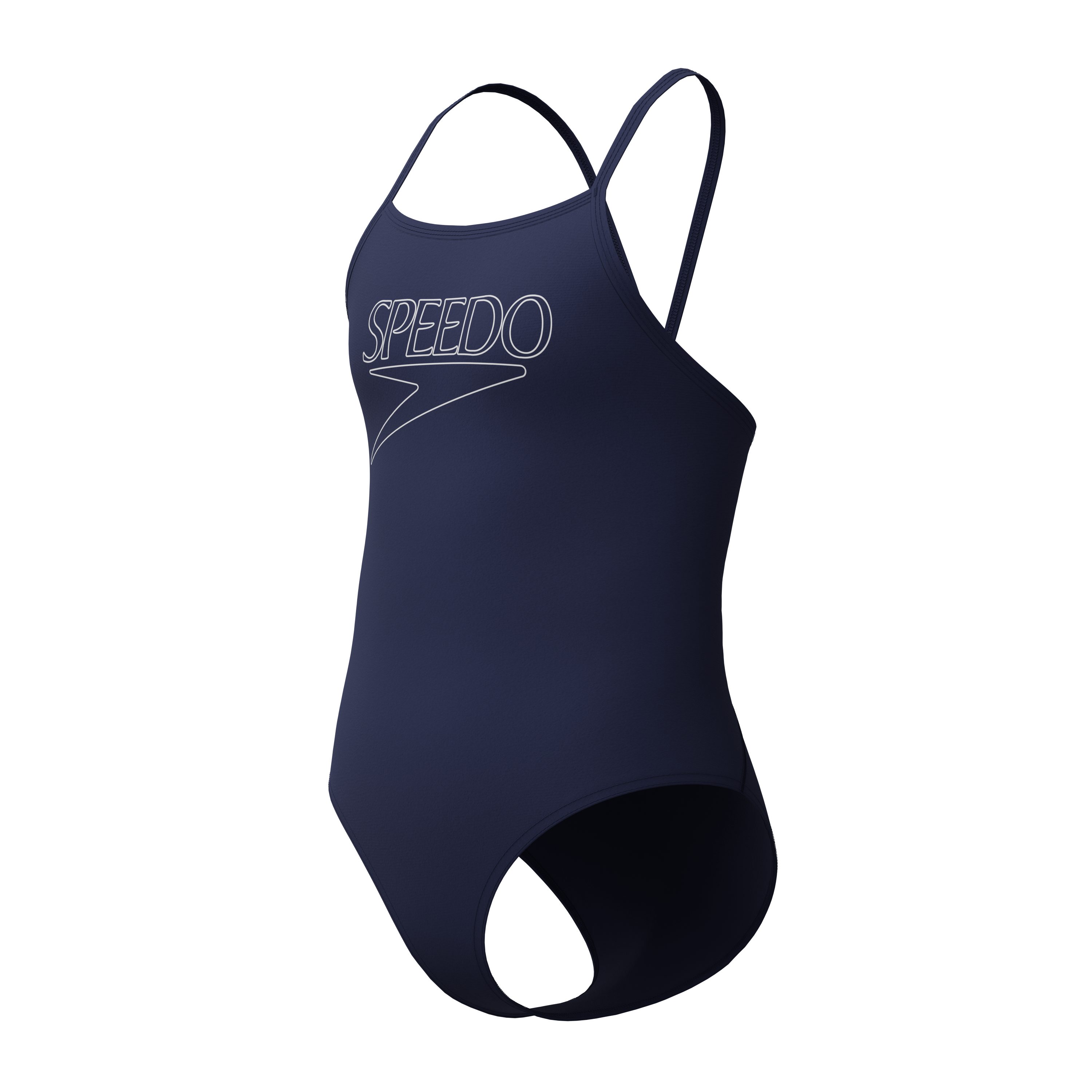 Speedo Badeanzug für Junior-Training und Unterricht, mit dünnen Trägern, chlorbeständig