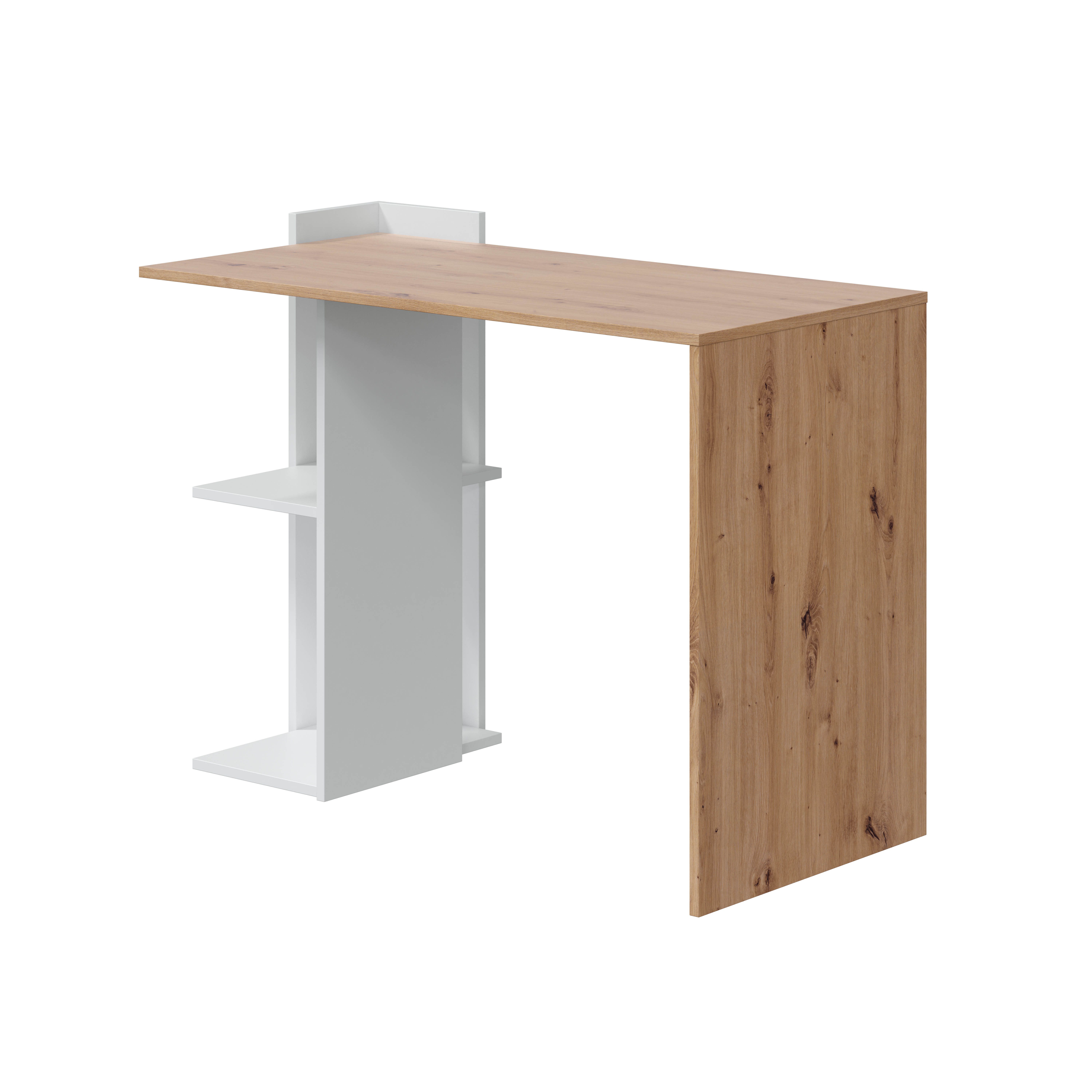 habeig Schreibtisch mit Regal Arbeitstisch Holzschreibtisch Kinderschreibtisch Tisch, 100cm breit