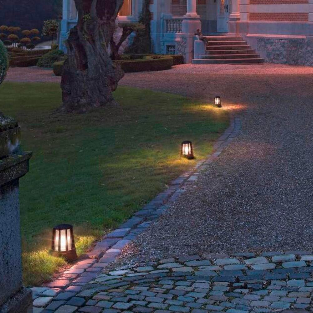 SLV Außen-Stehlampe Sockelleuchte Cone, E27, anthrazit, IP54