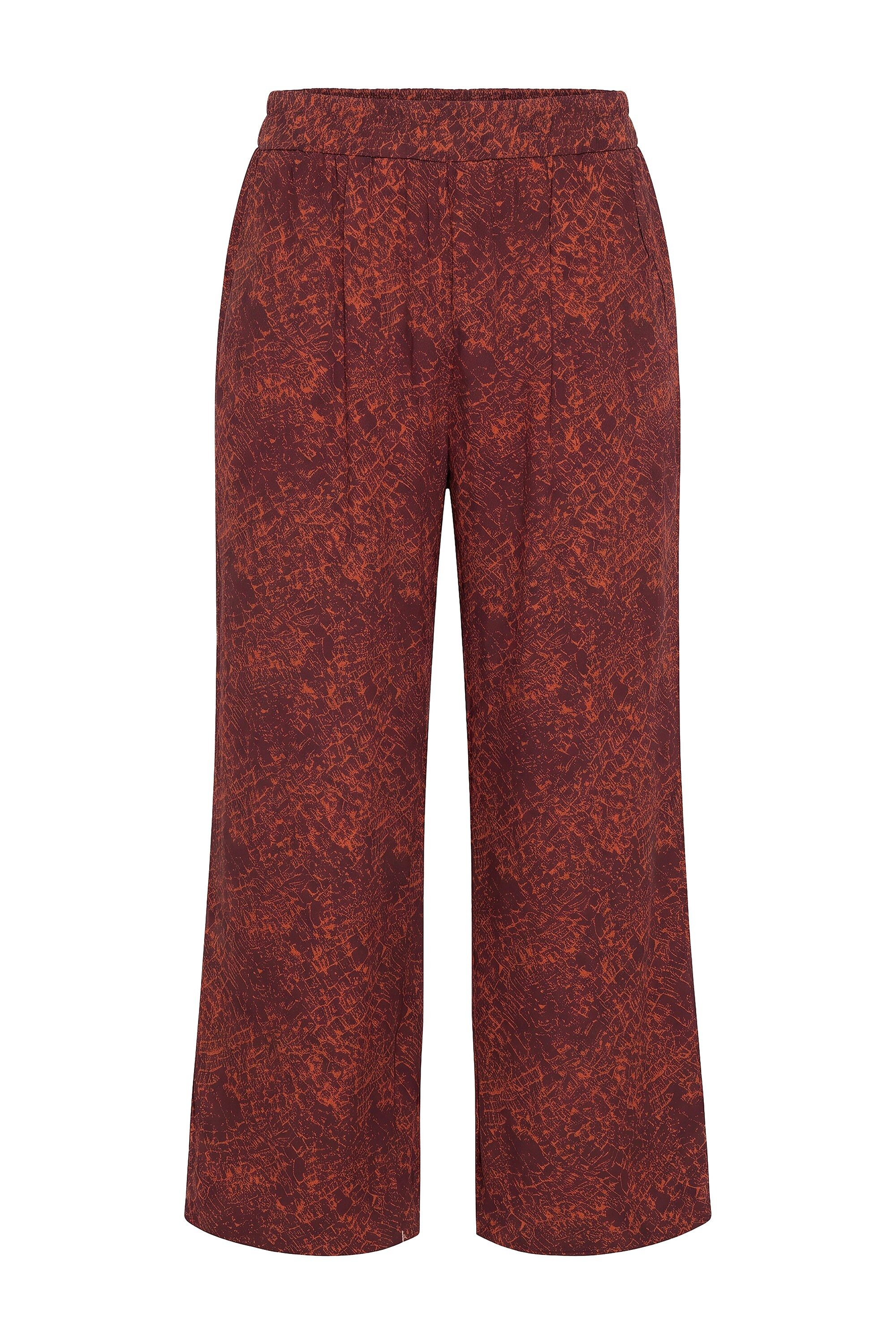 Studio Untold Schlupfhose Palazzohose wide Legs Croco-Print