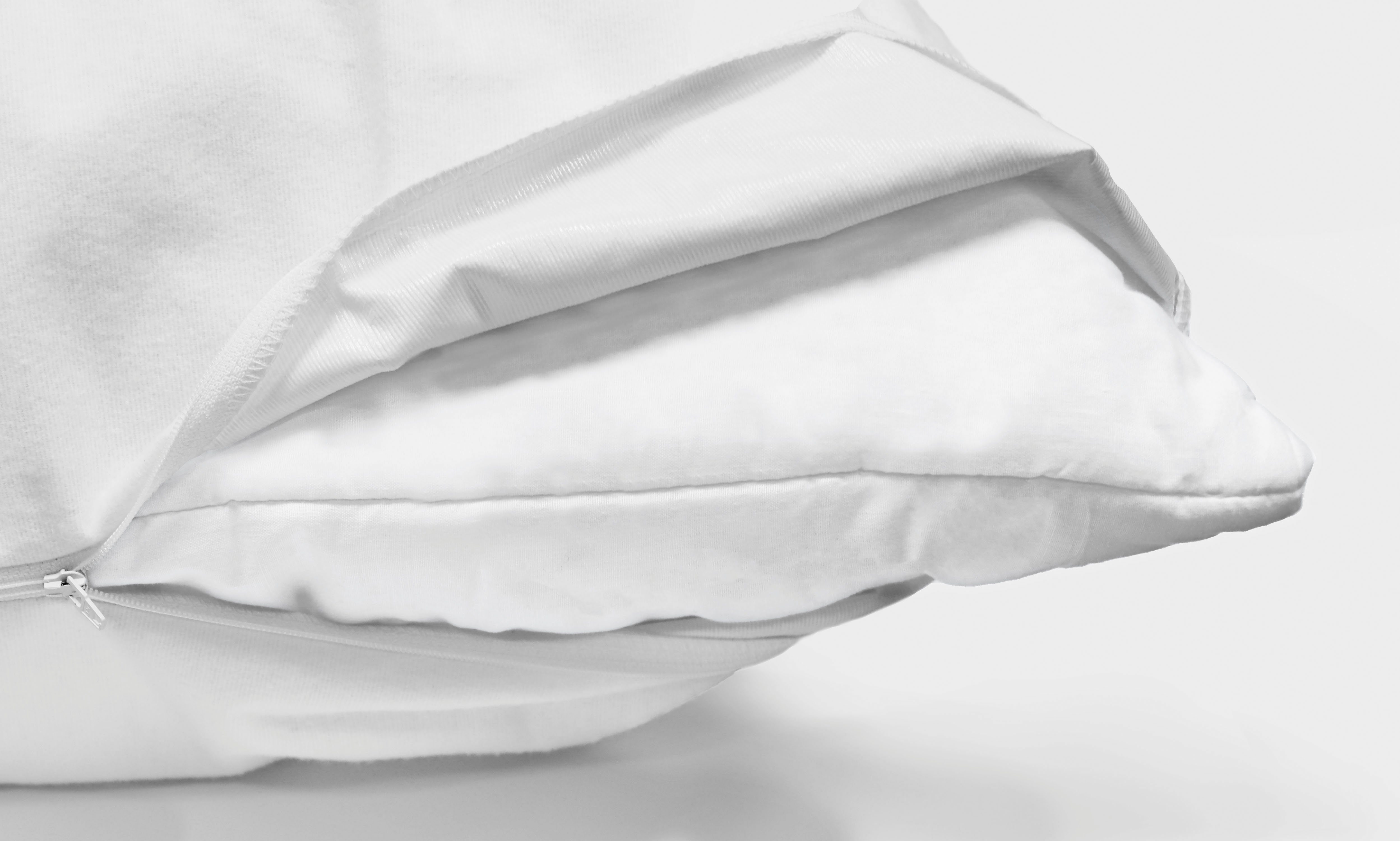 Biberna Sleep & Protect Kissenhülle wasserundurchlässiger Molton-Kopfkissenbezug, (1 Stück), empfehlenswert bei Hausstauballergien - made in Germany – Bild 5 von 5