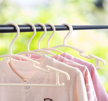 Homewit Kleiderbügel Kleiderbügel Baby Kinderkleiderbügel Hangers Aufbewahrung, (Set, 36-tlg), für Kleiderschrank Schrank Kleidung, Beige