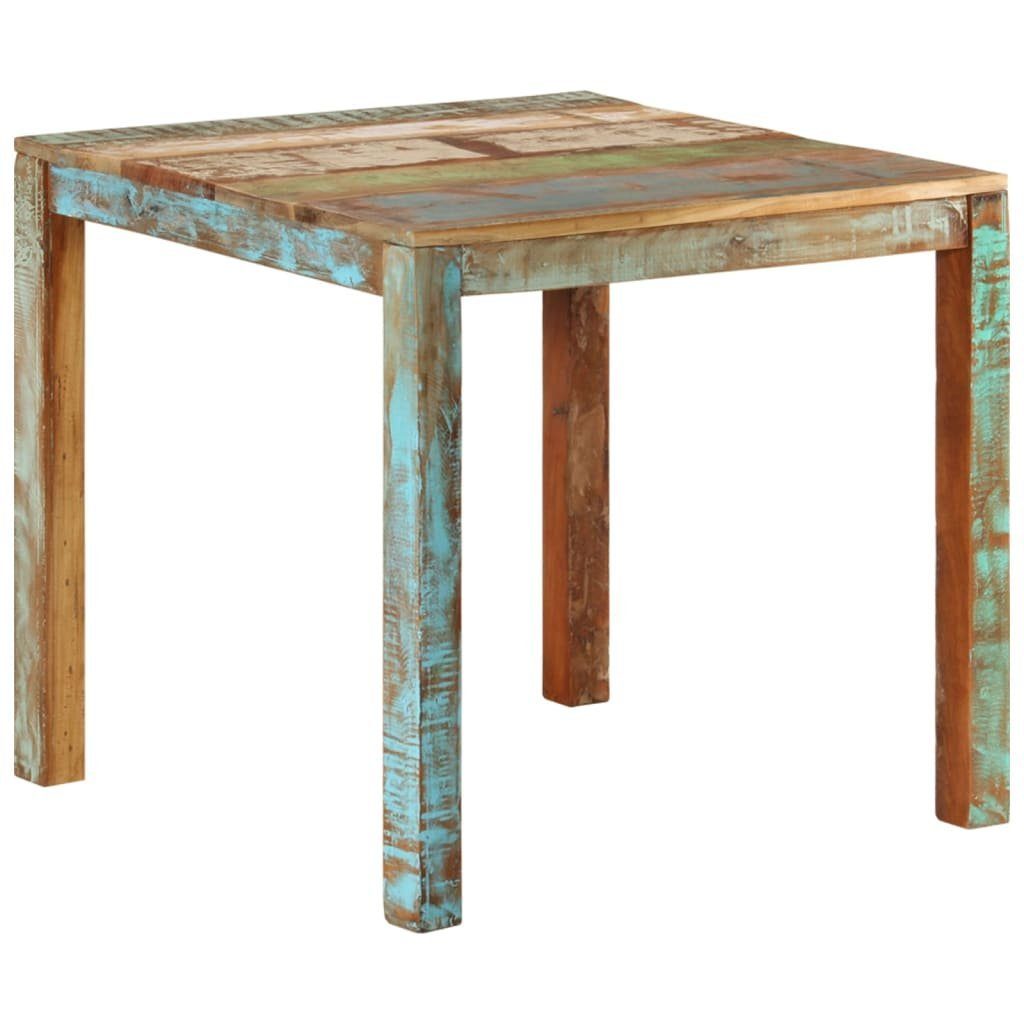 furnicato Esstisch 82x80x76 cm Altholz Massiv (1-St)