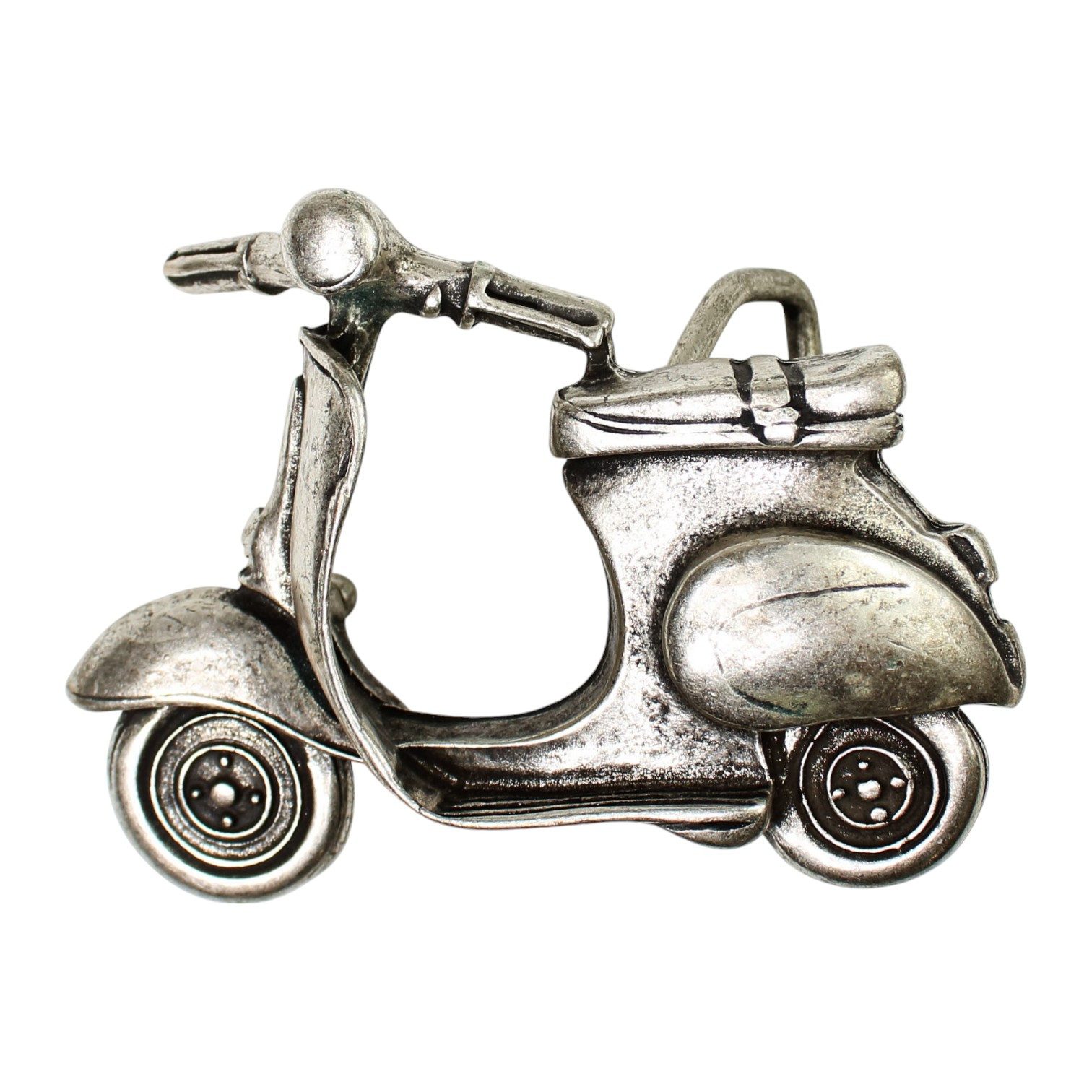 FRONHOFER Gürtelschnalle 19007 (1-St) Gürtelschnalle Scooter in altsilber für 4 cm Wechselriemen