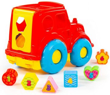 Polesie Steckspielzeug Sortierspiel Traktor mit. Zahlen-Stecksteinen