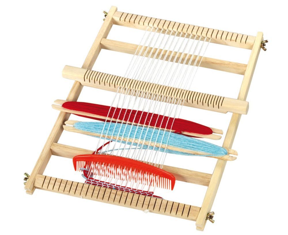 Betzold Lernspielzeug Großer Schul-Webrahmen – 30x40cm Web-Set für Kinder B günstig online kaufen
