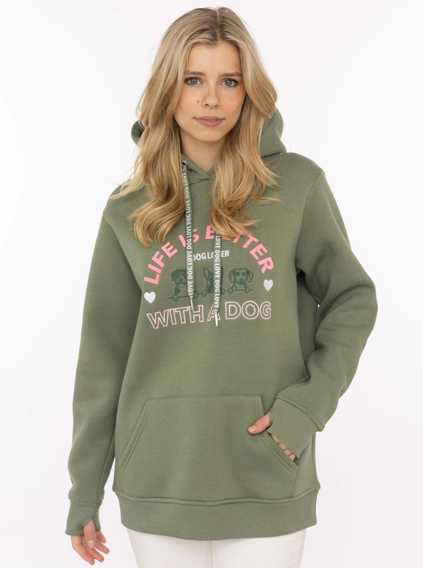 Hoodie "Better with a Dog"