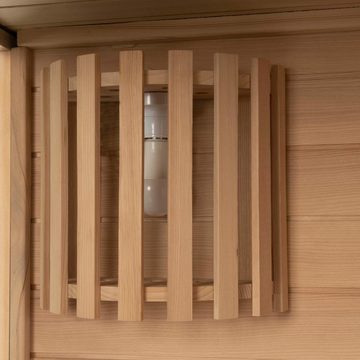 HOME DELUXE Sauna Traditionelle Sauna SKYLINE - L, BxTxH: 150,00 x 120,00 x 190,00 cm, Holz: Hemlocktanne