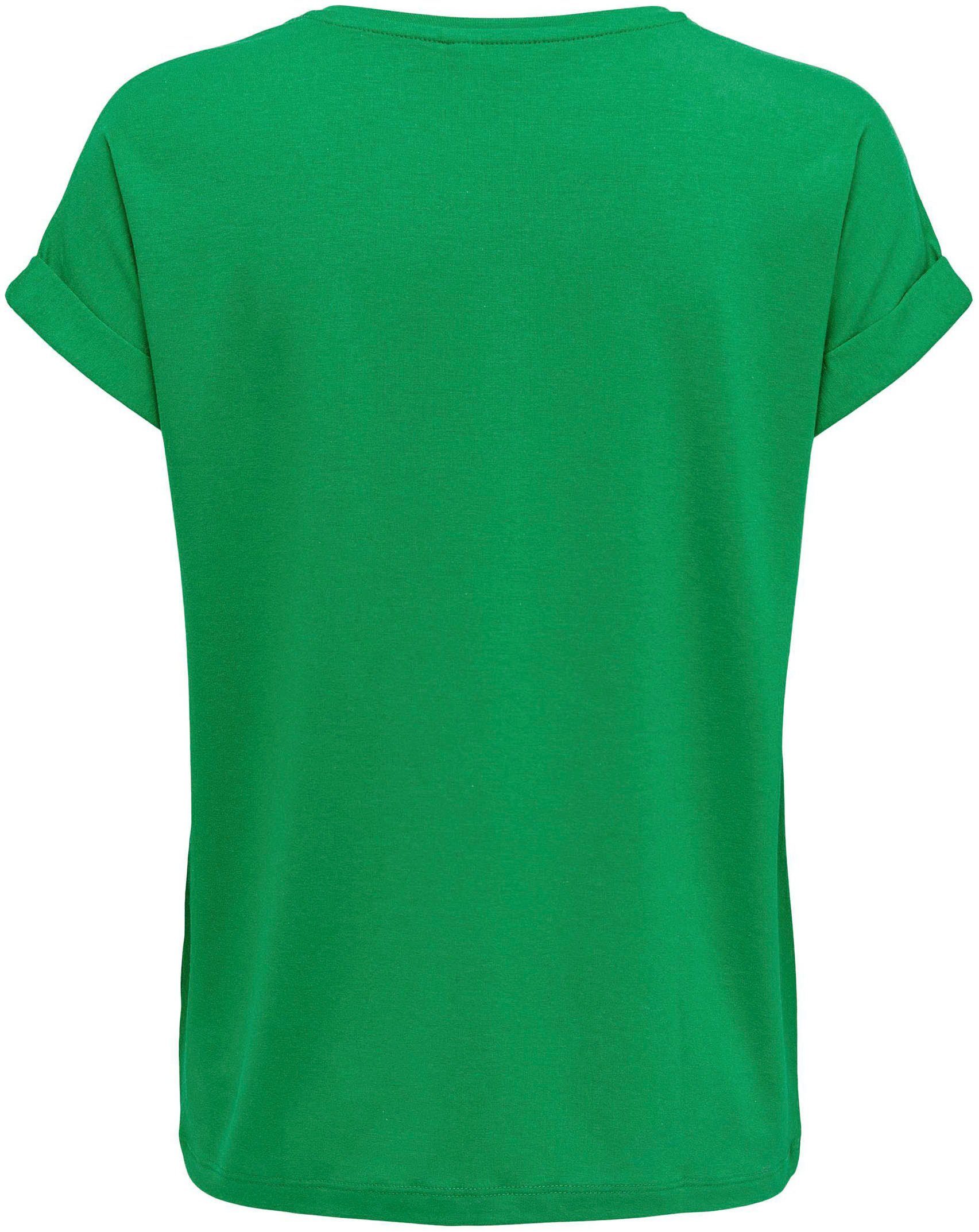 ONLY T-Shirt am ONLMOSTER mit Jolly Green Aufschlag Arm