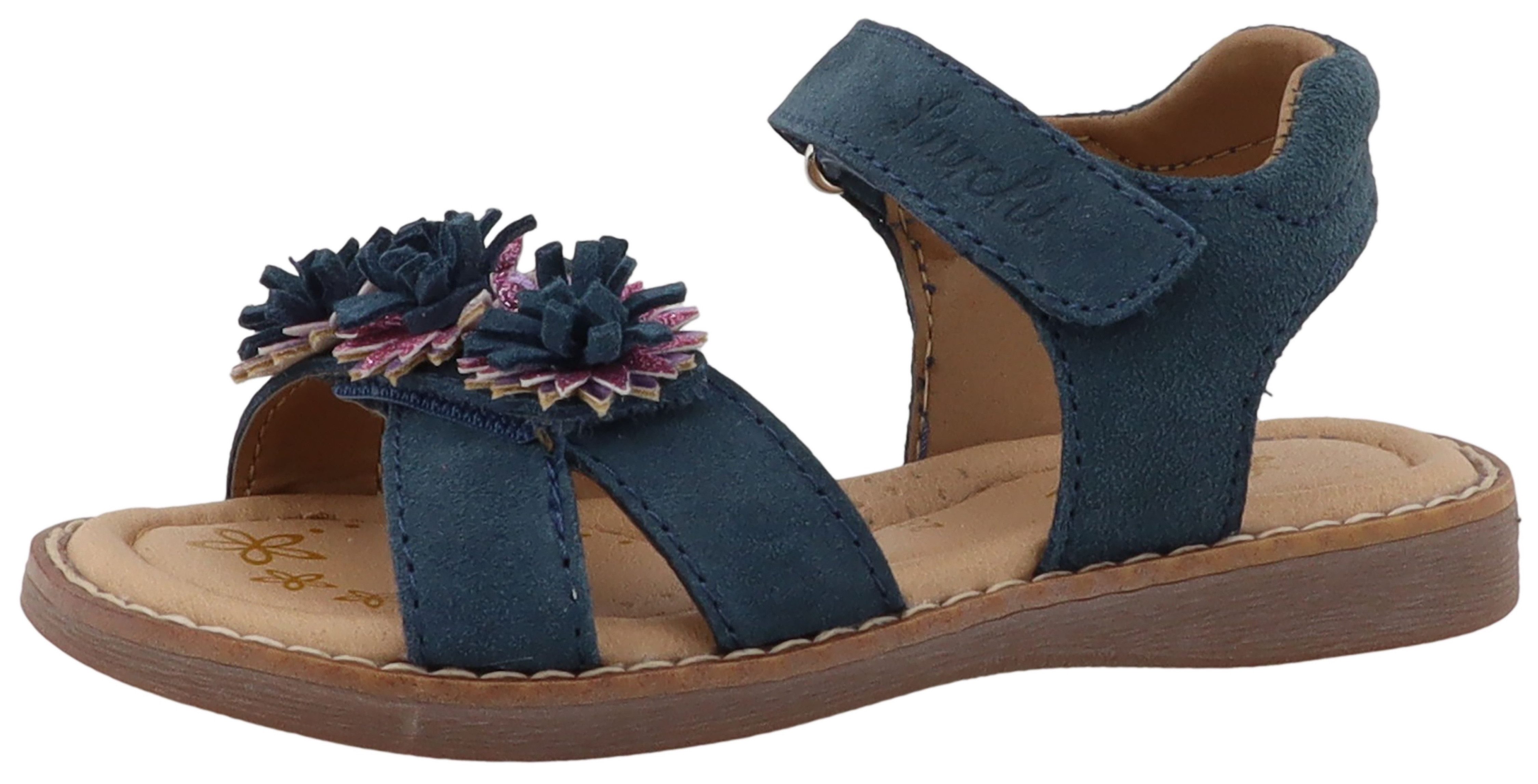 Lurchi Loona Sandale Klettschuh mit Blütenapplikation, Größenschablone zum Download