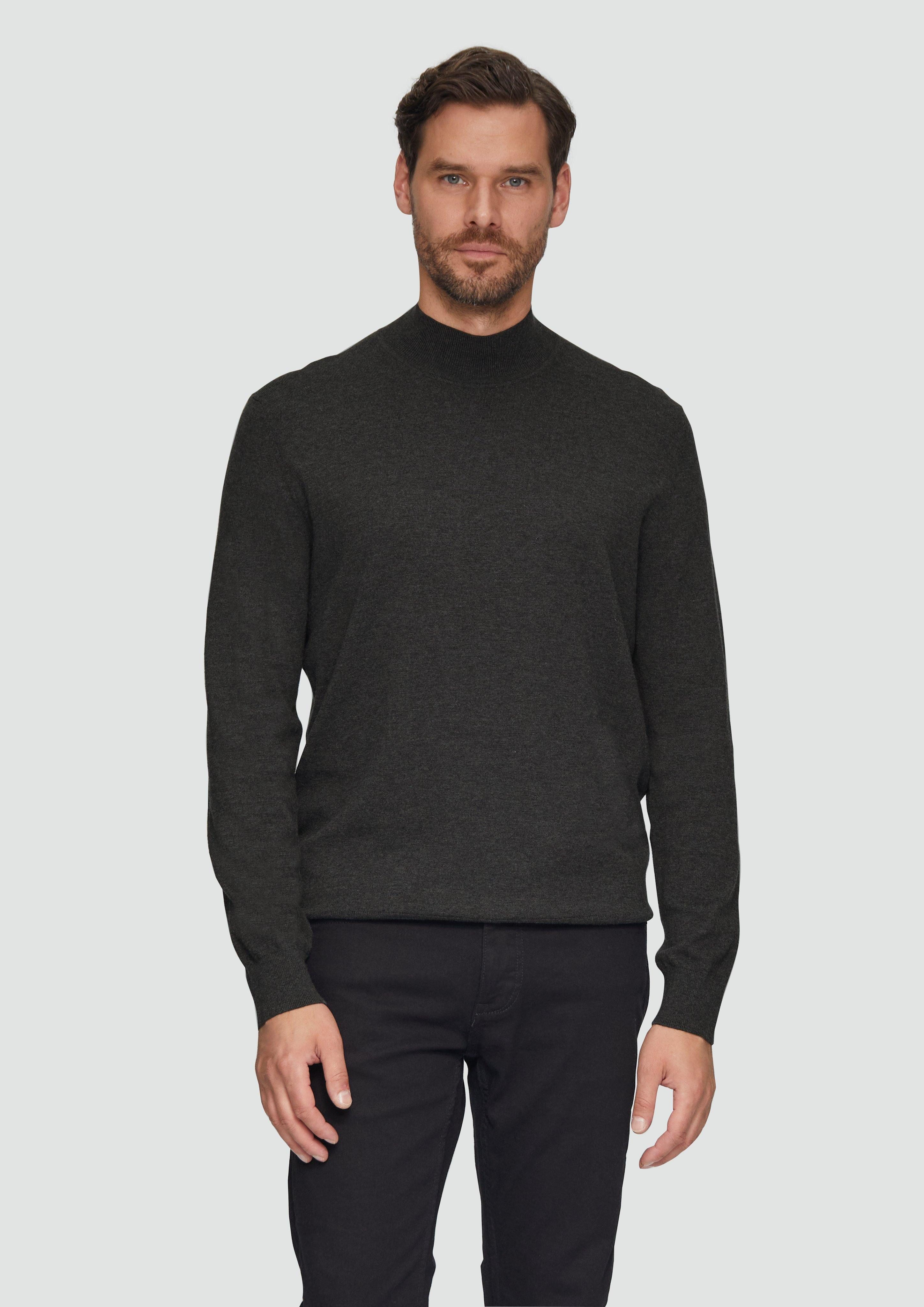 Strickpullover Softer Turtleneckpullover aus Baumwoll-Merino-Mix