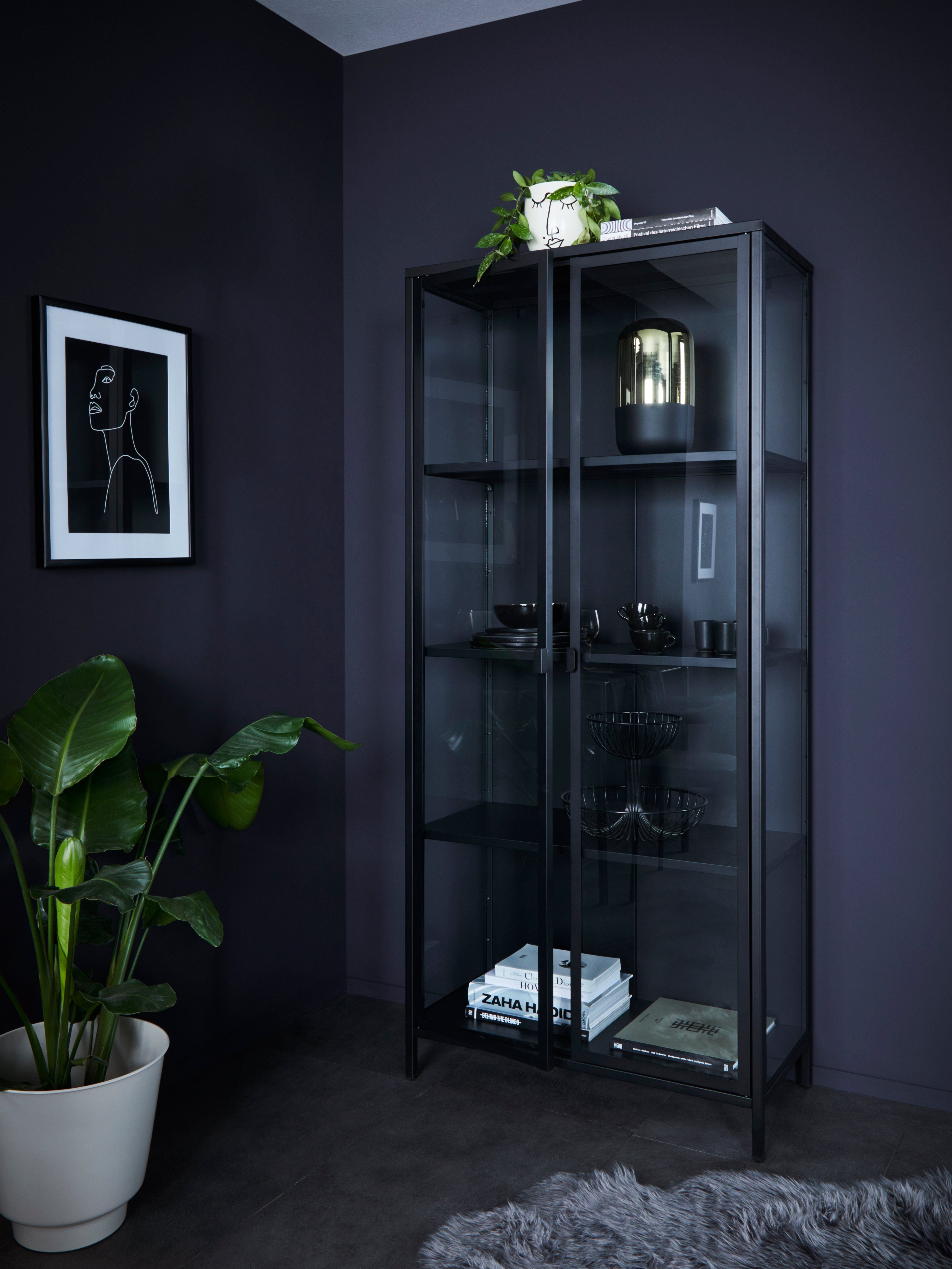 Homexperts Vitrine Doppel Vitrine - mit designorientierte Glastüren Classic