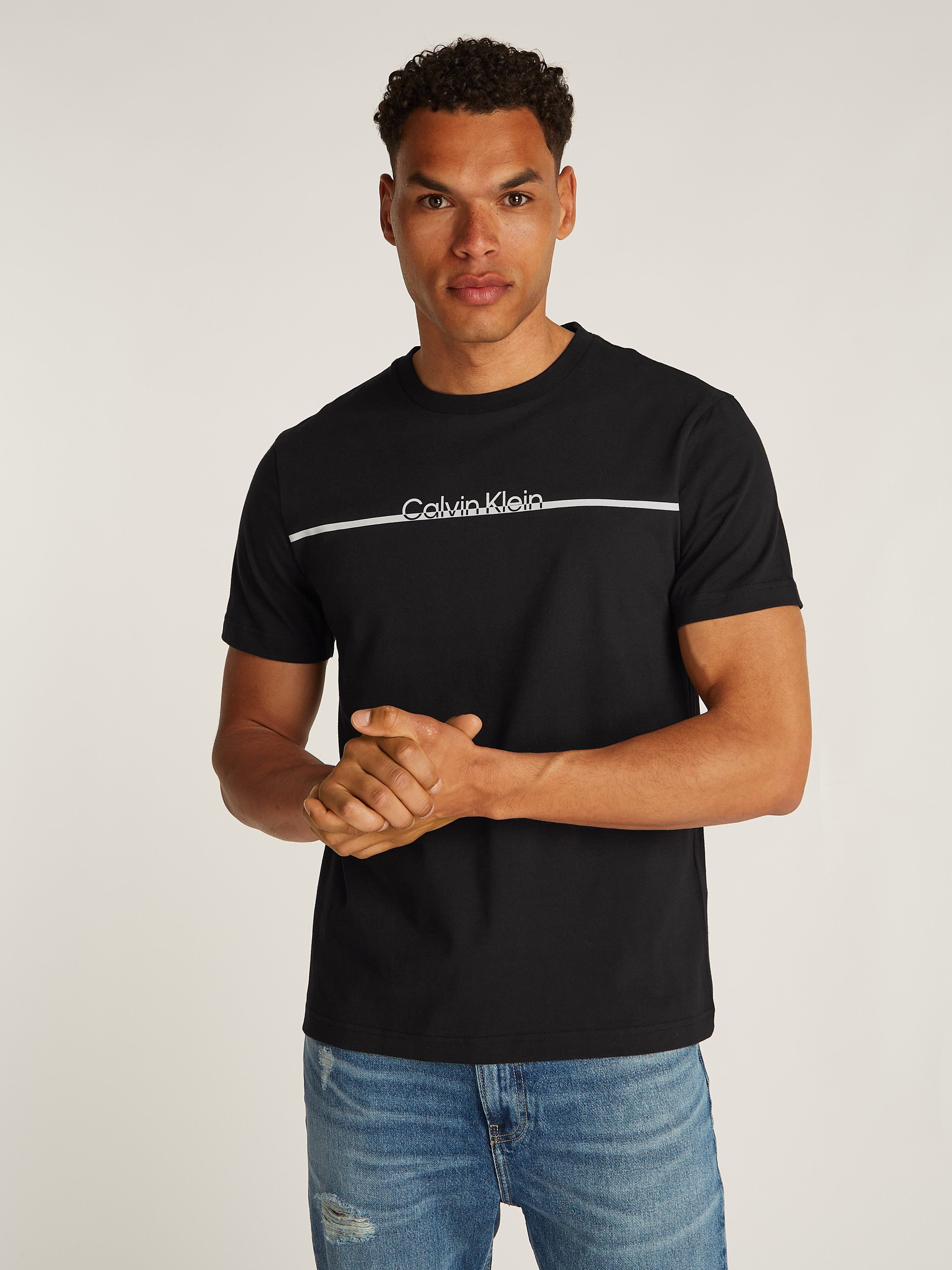 Rundhalsshirt SPLIT LINE LOGO T-SHIRT