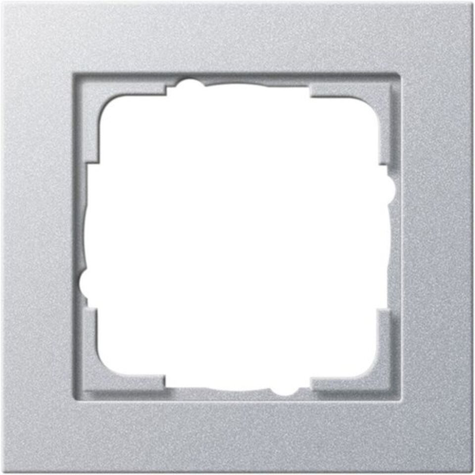 GIRA Steckdose GIRA 021125 Abdeckrahmen 1fach E2 Farbe Alu, 1-St.
