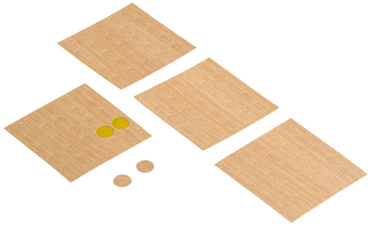 Hettich Möbelbeschlag Hettich Möbelpflaster buchefarben Ø 14 mm, 100