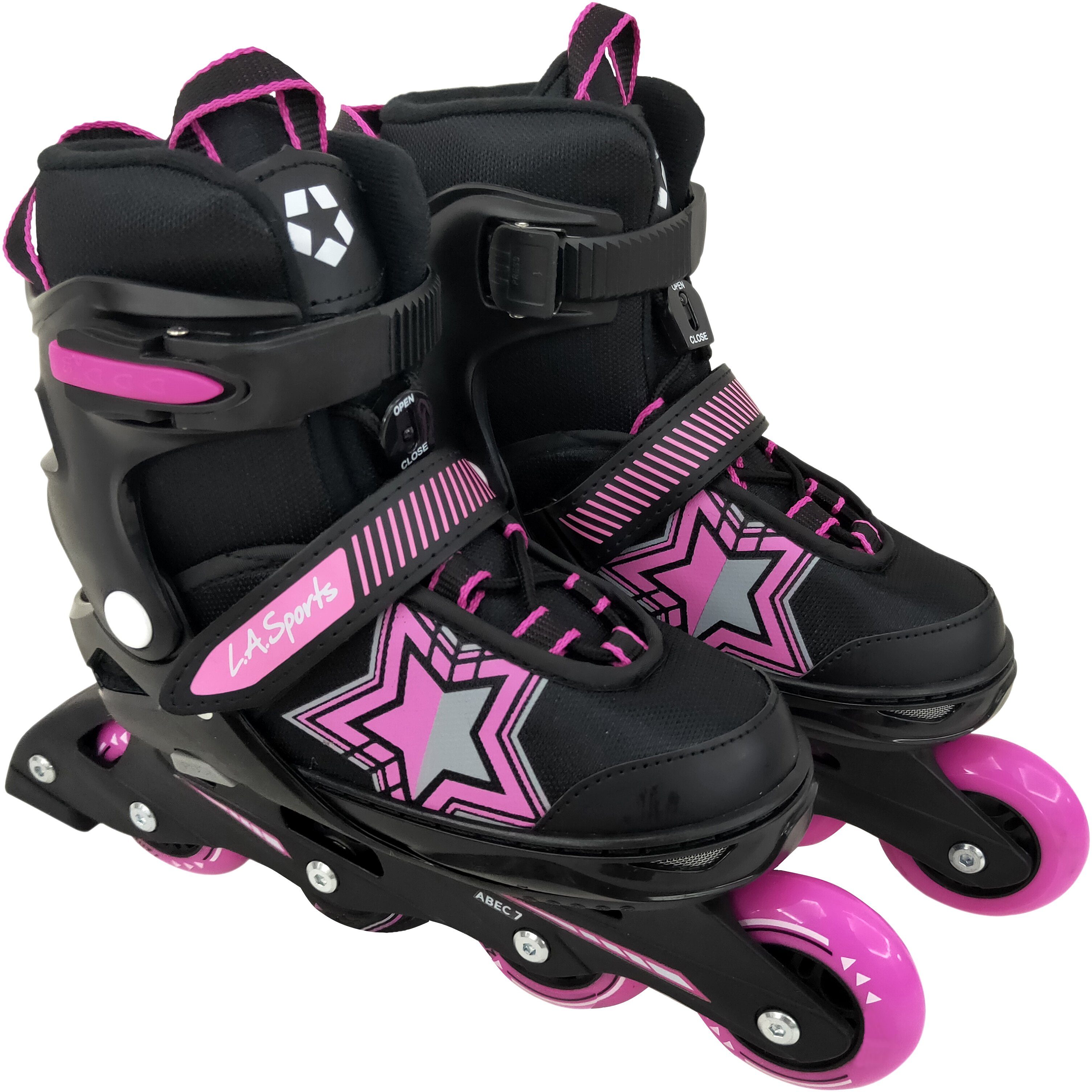 L.A. Sports Inlineskates Inliner Skate Softboot Kinder Jugendliche Größenverstellung