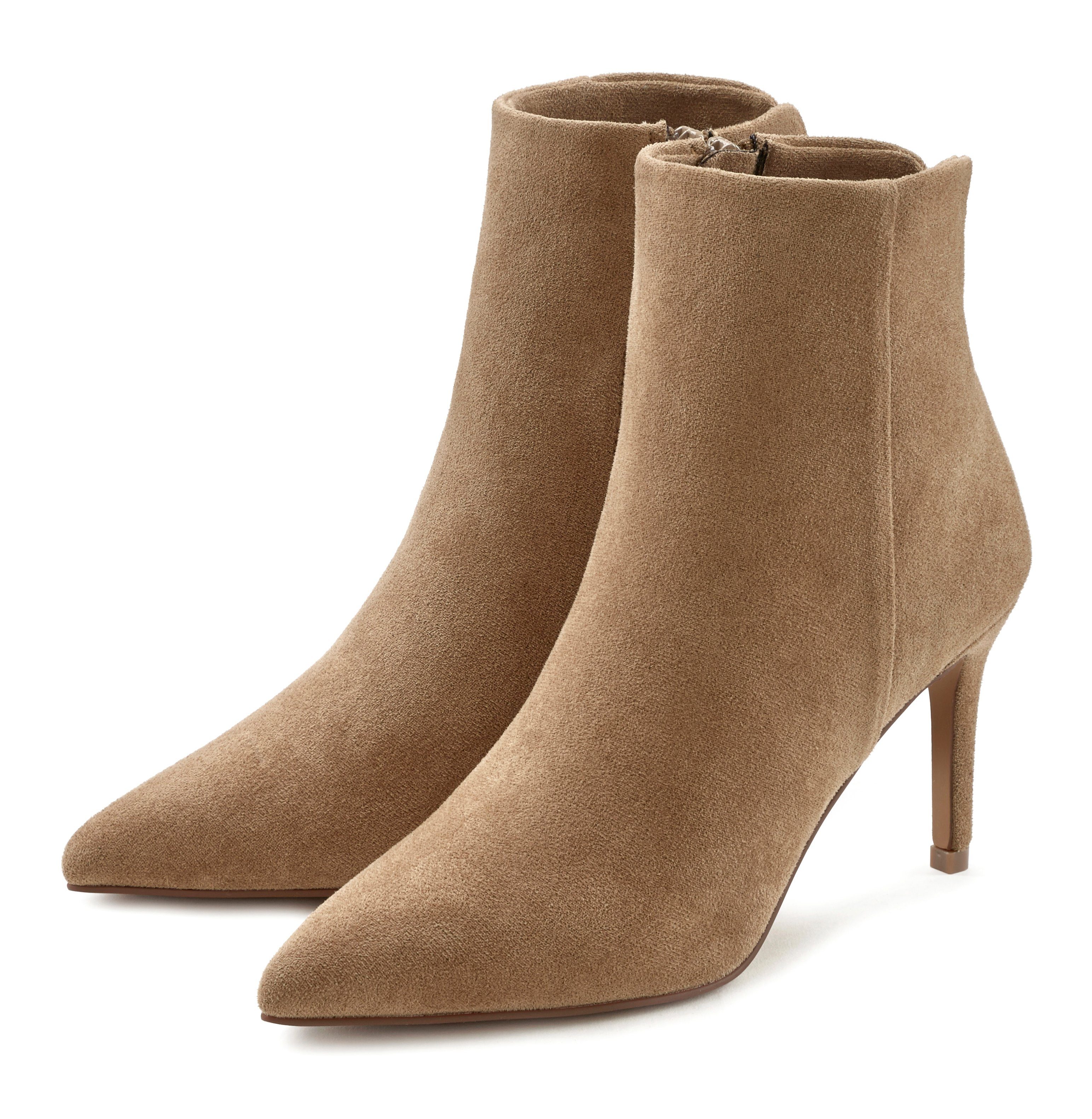 LASCANA Sommerstiefelette High-Heel-Stiefelette in spitzer Form & Pfennigab günstig online kaufen