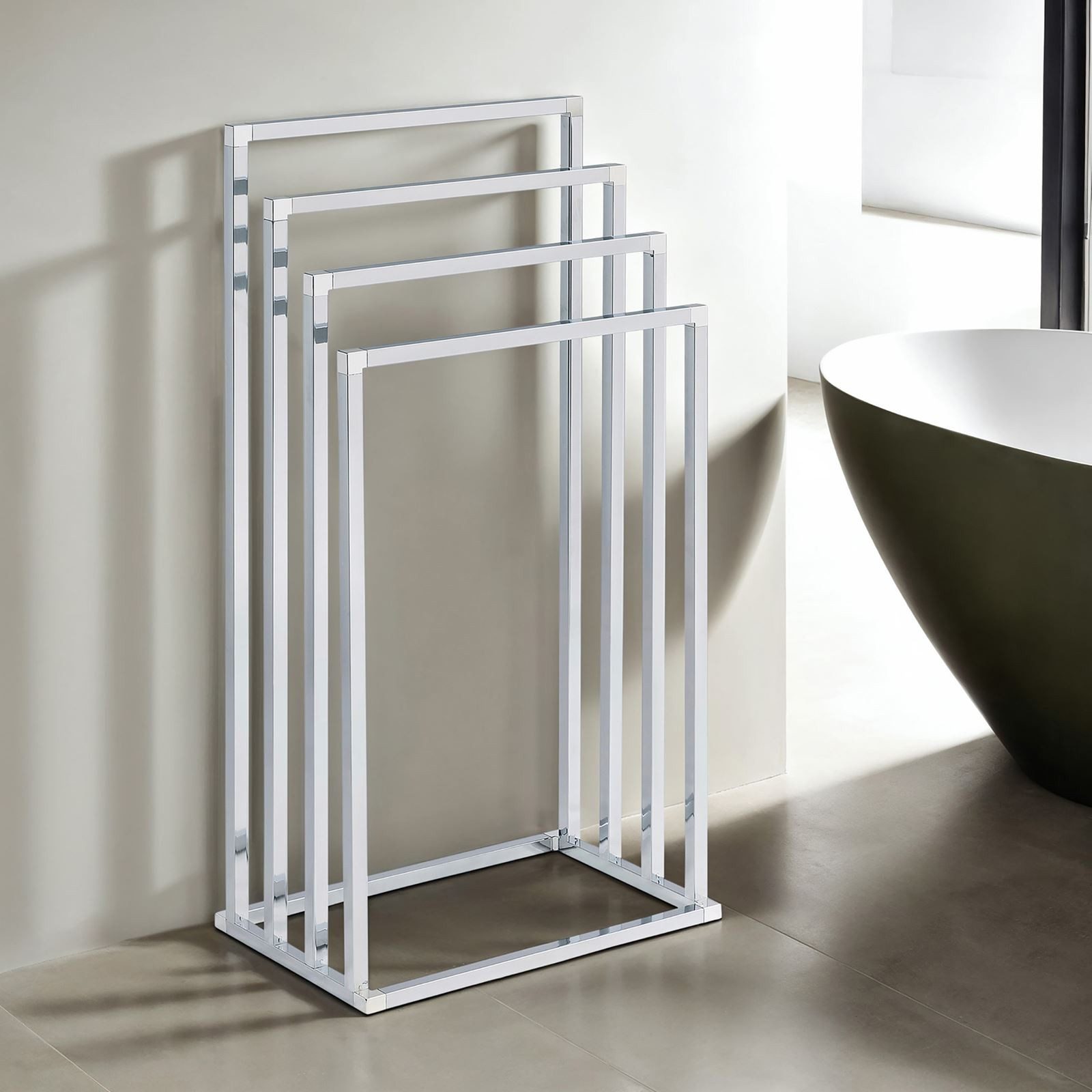 IDIMEX Handtuchständer SENZA, Handtuchständer mit 4 Stangen aus Metall pulv günstig online kaufen