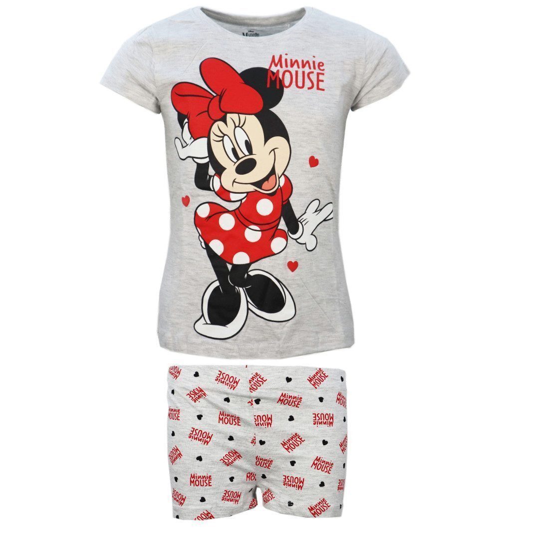 Disney Schlafanzug Disney Minnie Maus Mouse Kinder Schlafanzug Pyjama Gr. 116 Shirt Short