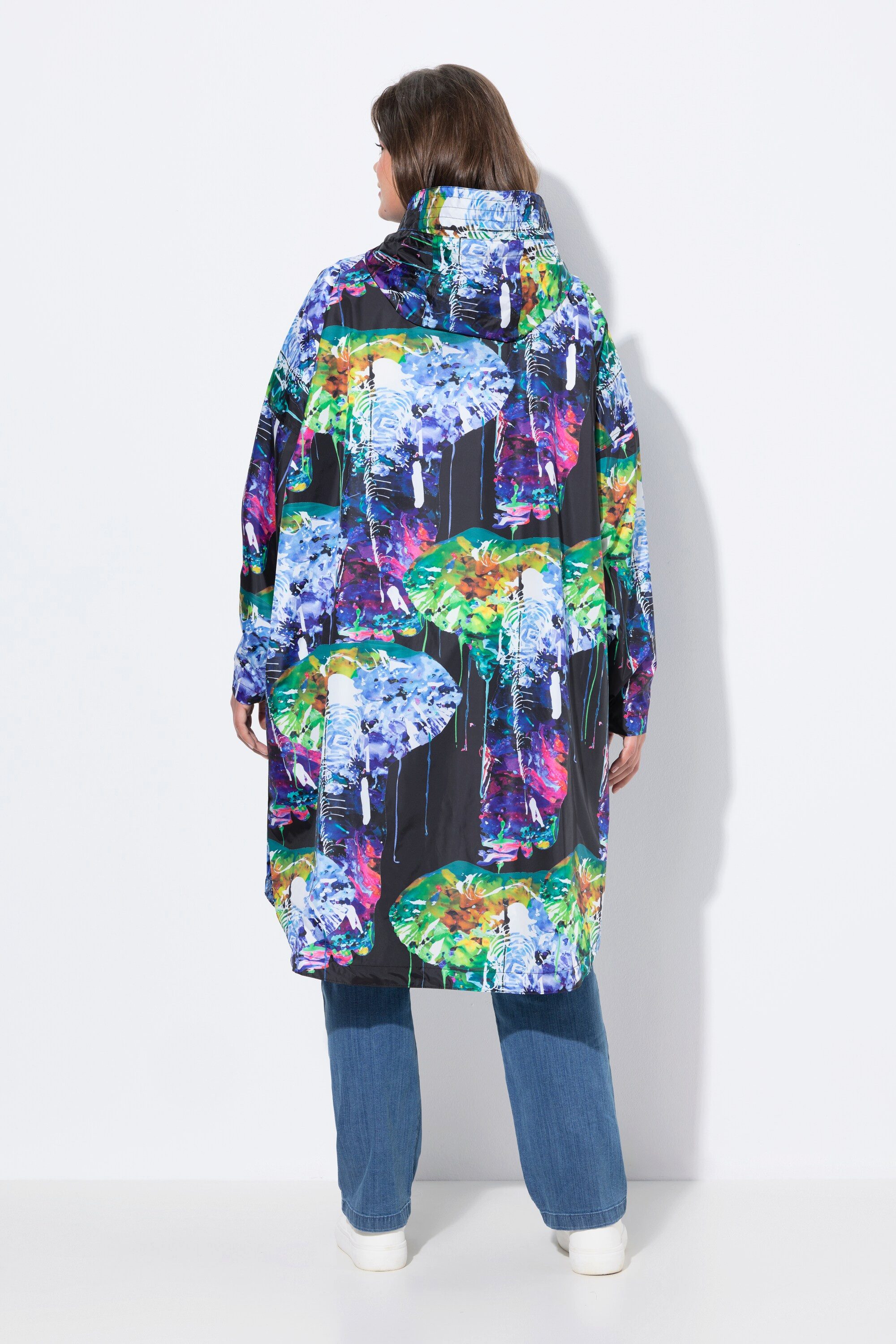 Laurasøn Funktionsjacke Funktions-Regencape Unisex Print Kapuze