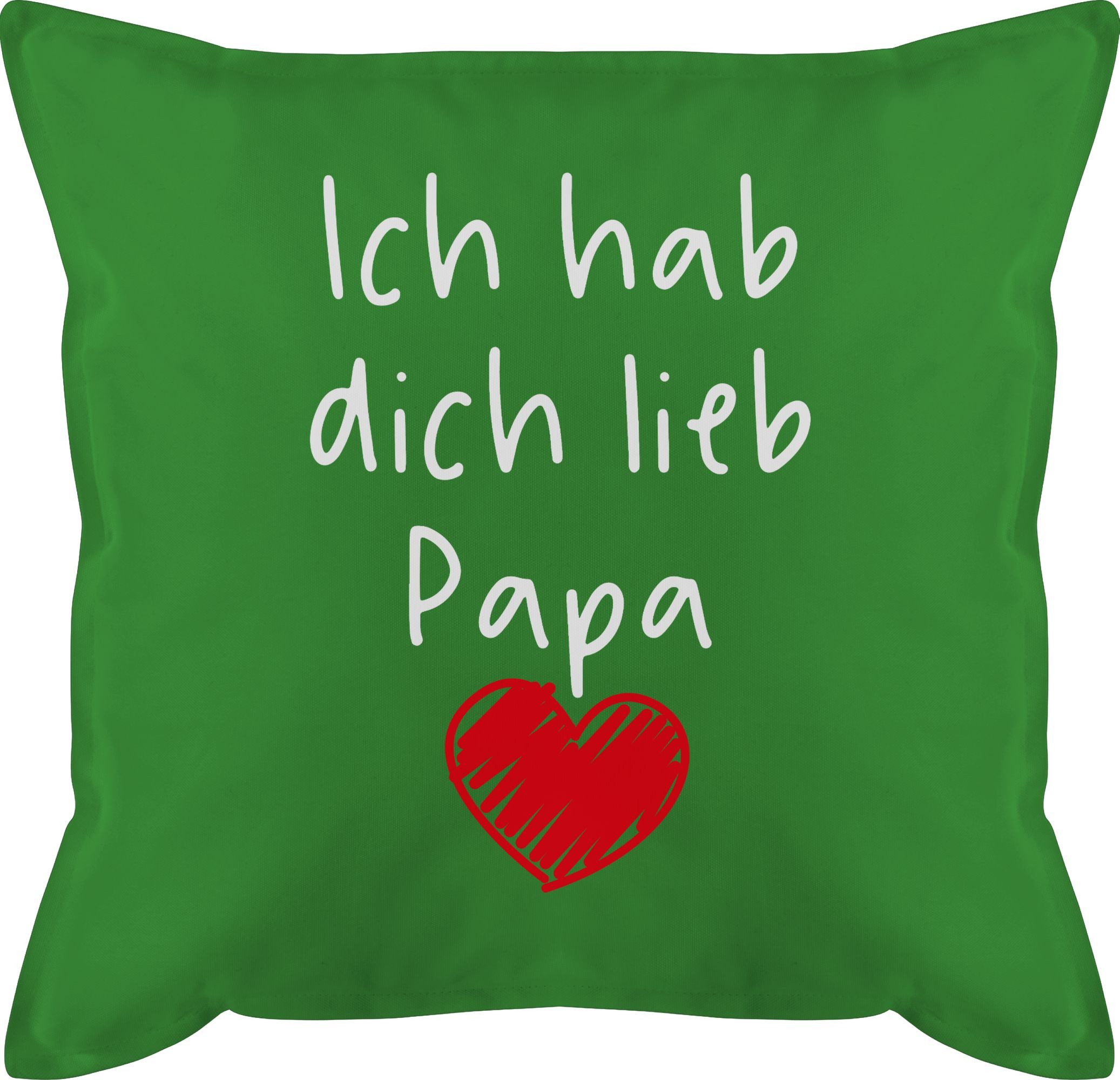 Shirtracer Dekokissen Ich hab dich lieb Papa, Vatertagsgeschenk Kissen