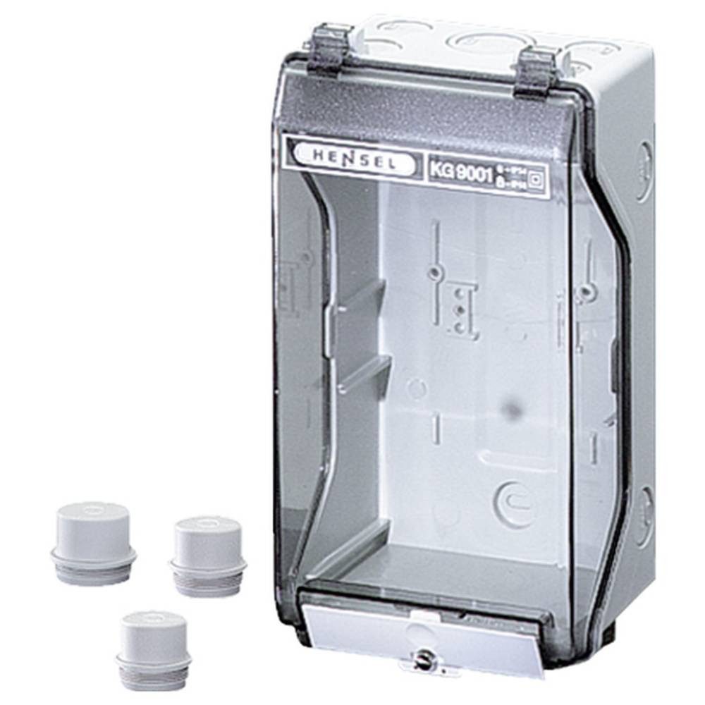 HENSEL Montagedose Leergehäuse 136x253x115mm 3300139, (Deckel Transparent)