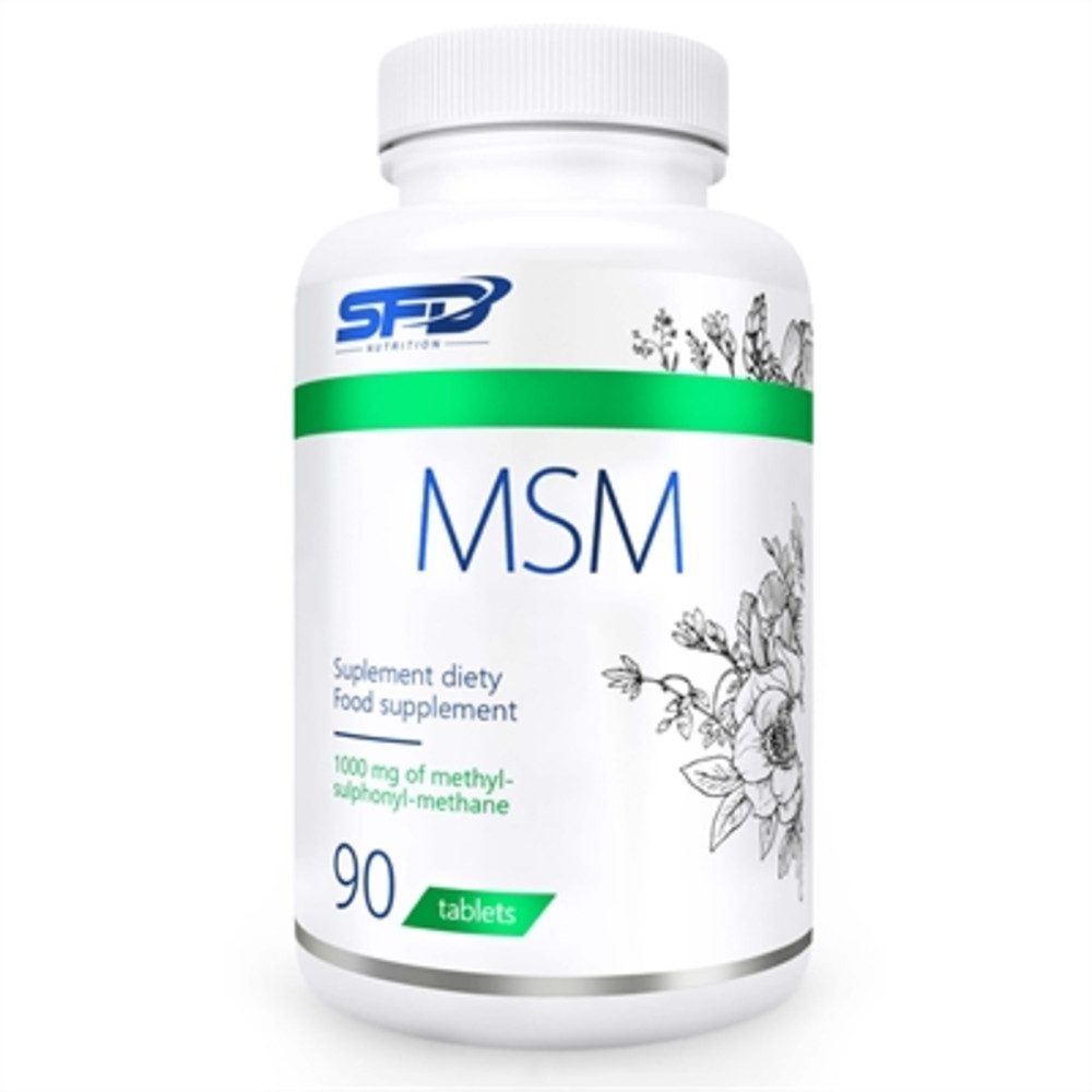 SFD Nutrition SFD MSM Tabletten 90 Hochdosiert á 1000mg Methylsulfonylmethan Tabletten, 96 g, Jede Portion liefert 1000 mg Methylsulfonylmethan (MSM).