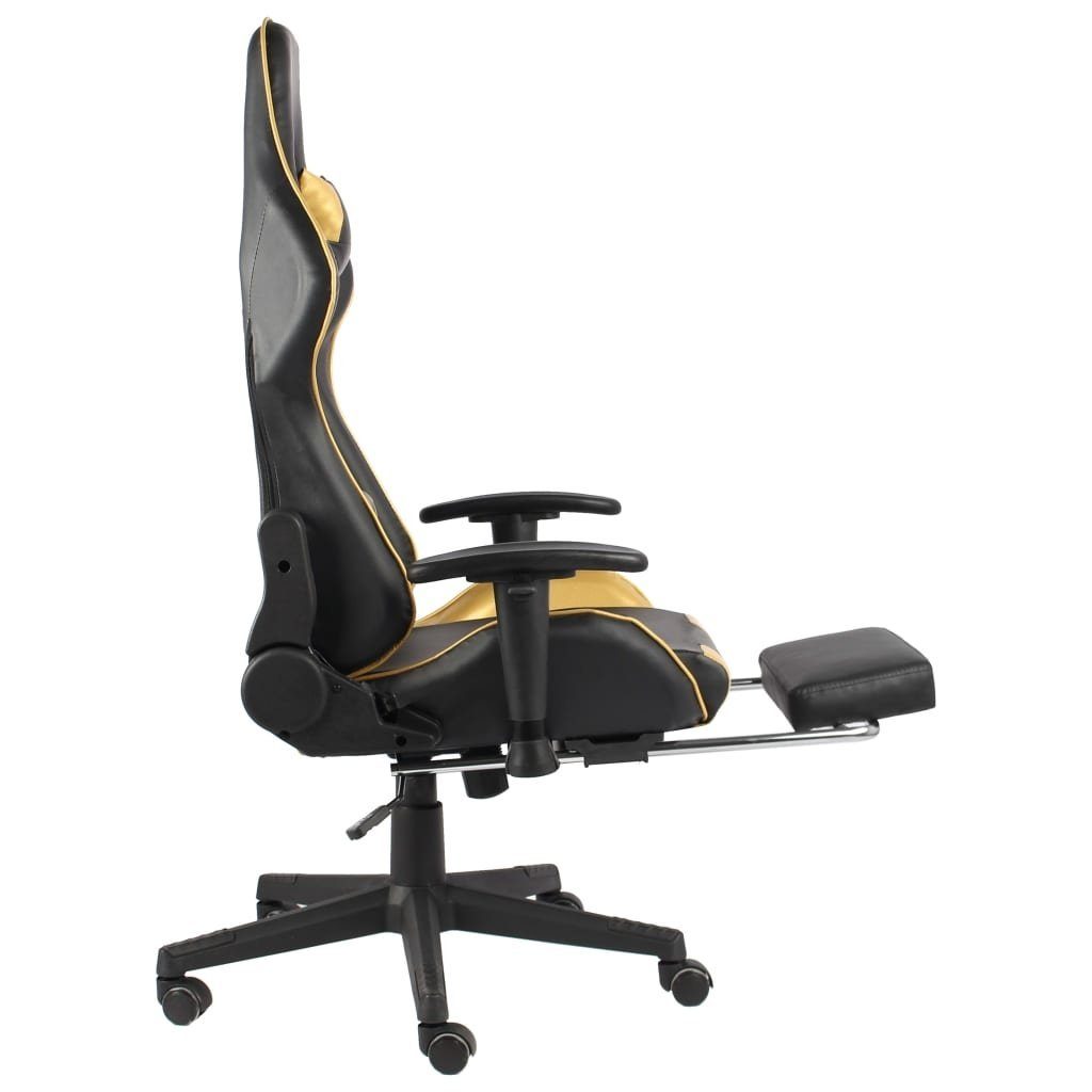 vidaXL Gaming-Stuhl in Gold und Schwarz (LxBxH: 69x68x133 cm)