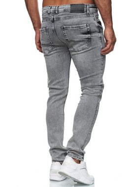 Reslad Stretch-Jeans Reslad Jeans Herren Slim Fit Basic Herren-Hose Jeanshose Männer Jeans Stretch Denim Jeans-Hose Slim Fit