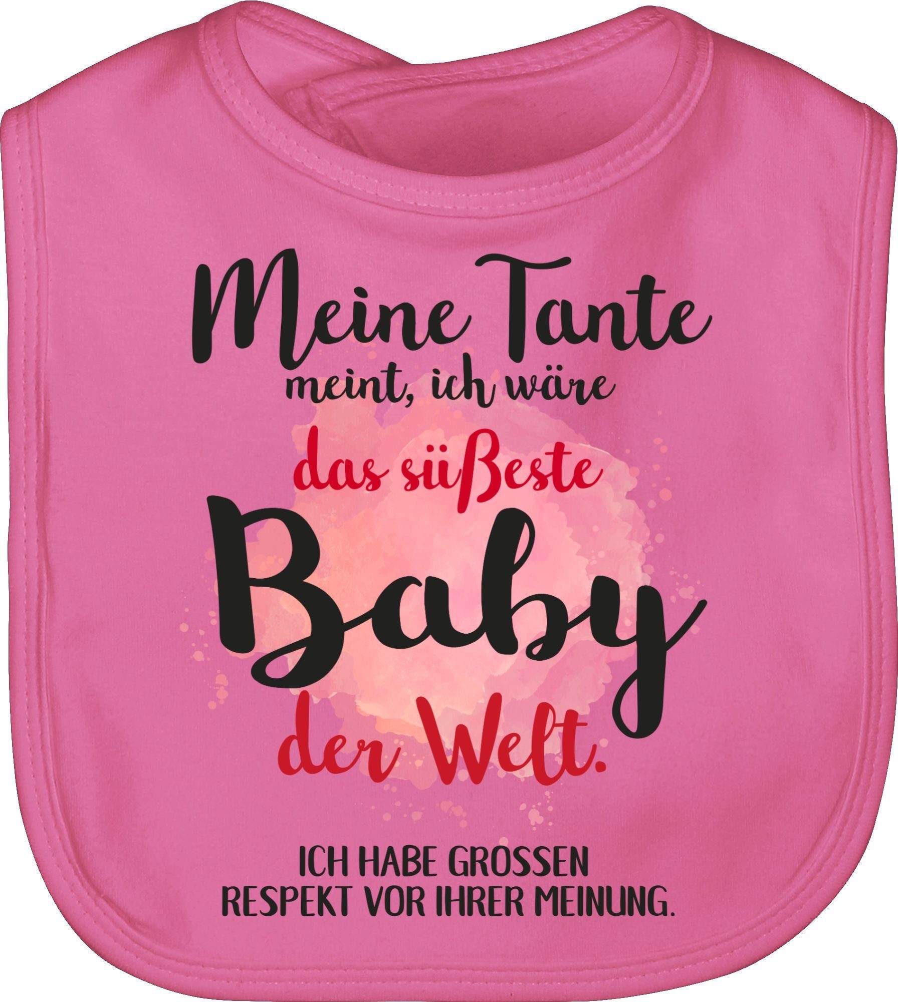 Shirtracer Lätzchen »Meine Tante meint, ich wäre das süßeste Baby der