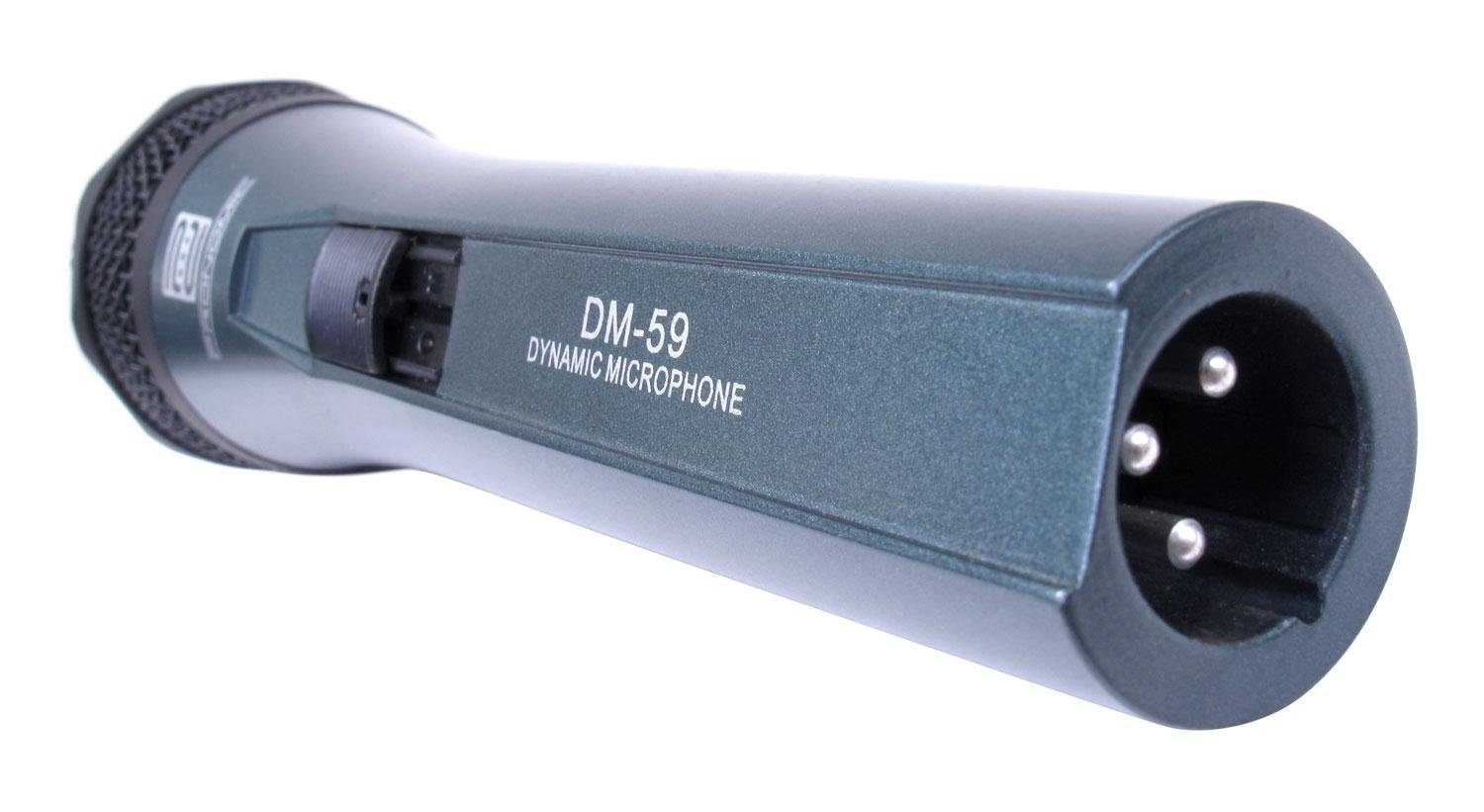 Pronomic Mikrofon DM-59 Mikrofon mit Schalter - Professionelles Gesangmikrofon (3-tlg), Inkl. Mikrofonklemme, XLR Kabel und Koffer