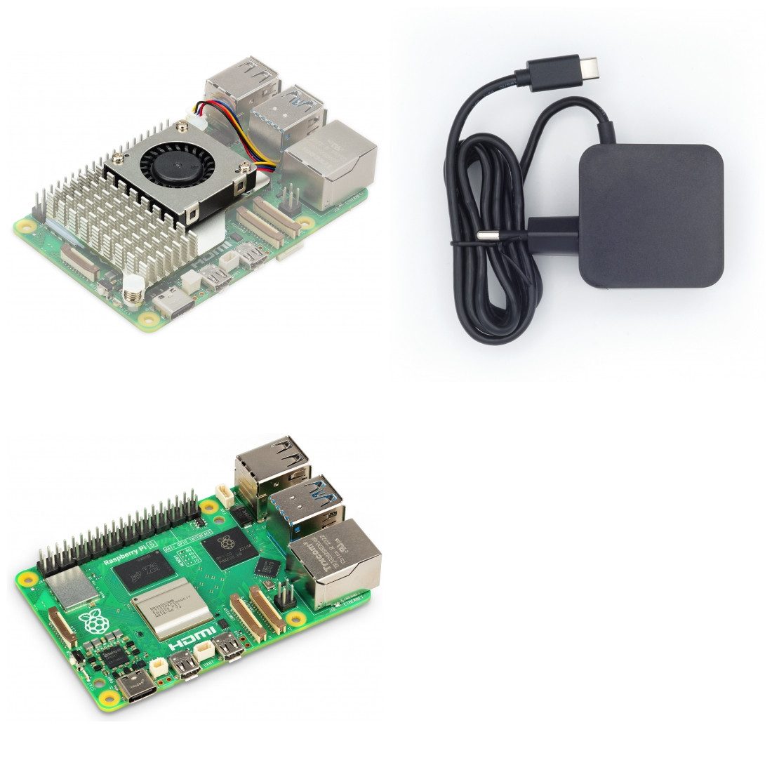 Raspberry Pi 5, 4GB RAM, Active Cooler Kit Mini-PC Barebone