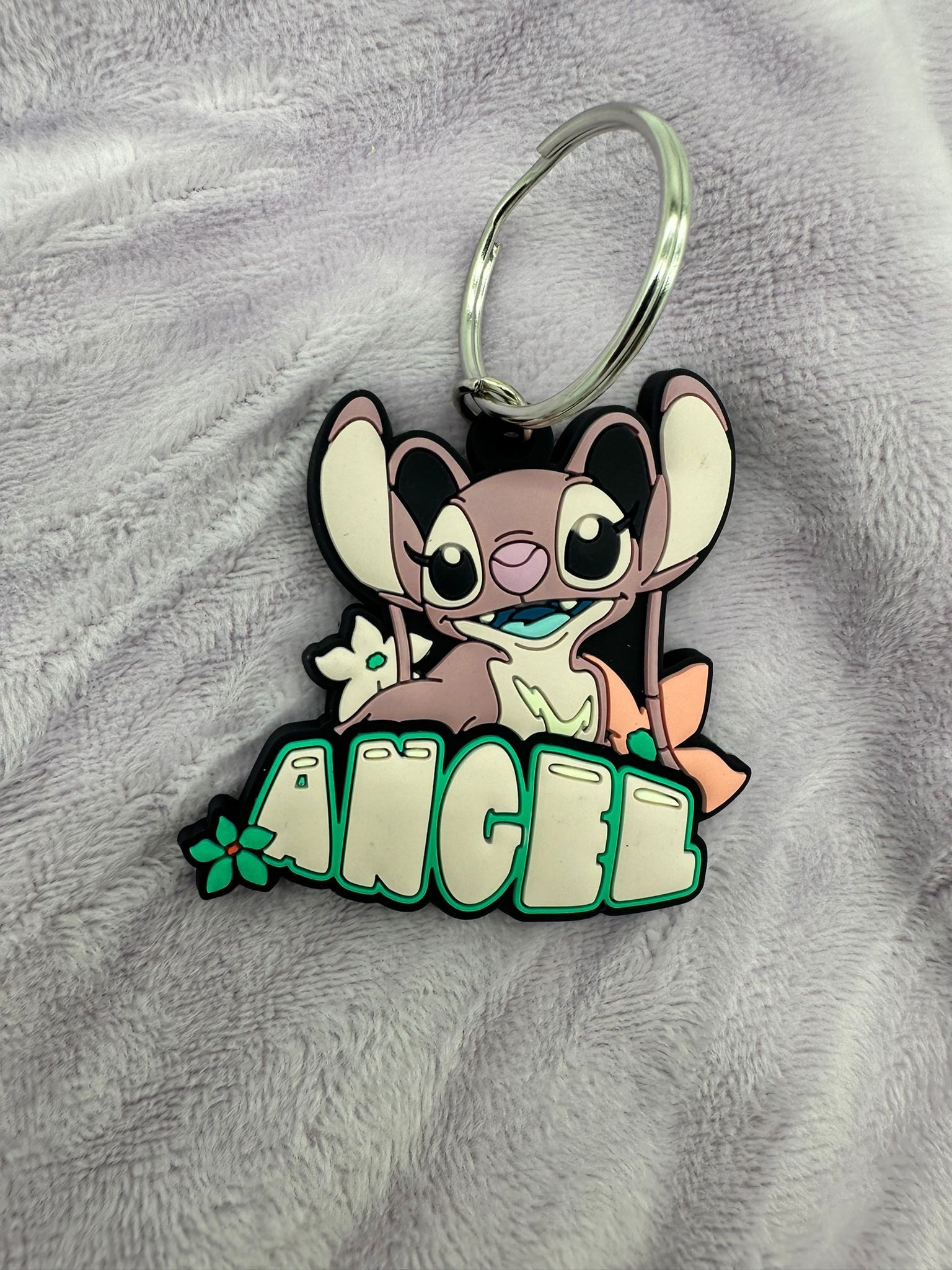 Disney Schlüsselanhänger Schlüsselanhänger Disney Lilo& Stitch Angel, Schlüsselanhänger Haustierschlüsselanhänger Geschenk Hund Frau Herren