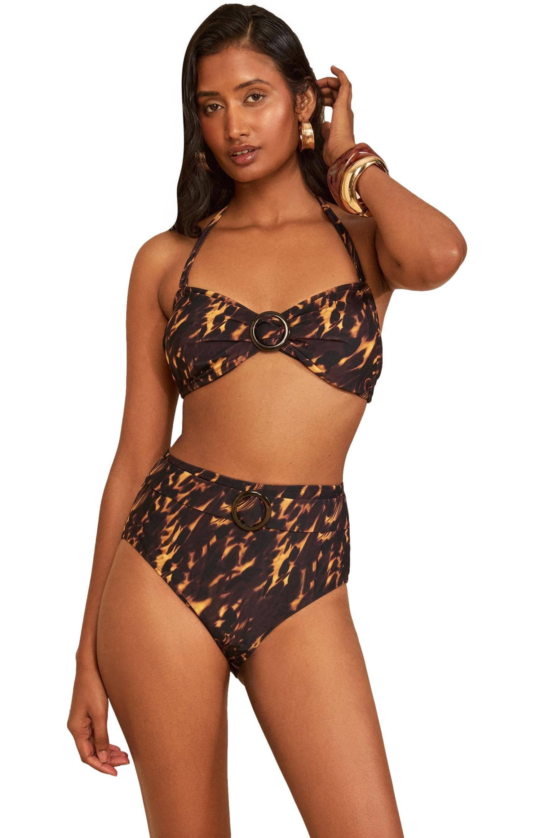 Highwaist-Bikini-Hose Love & Roses bauchformende Hochbund-Bikinihose