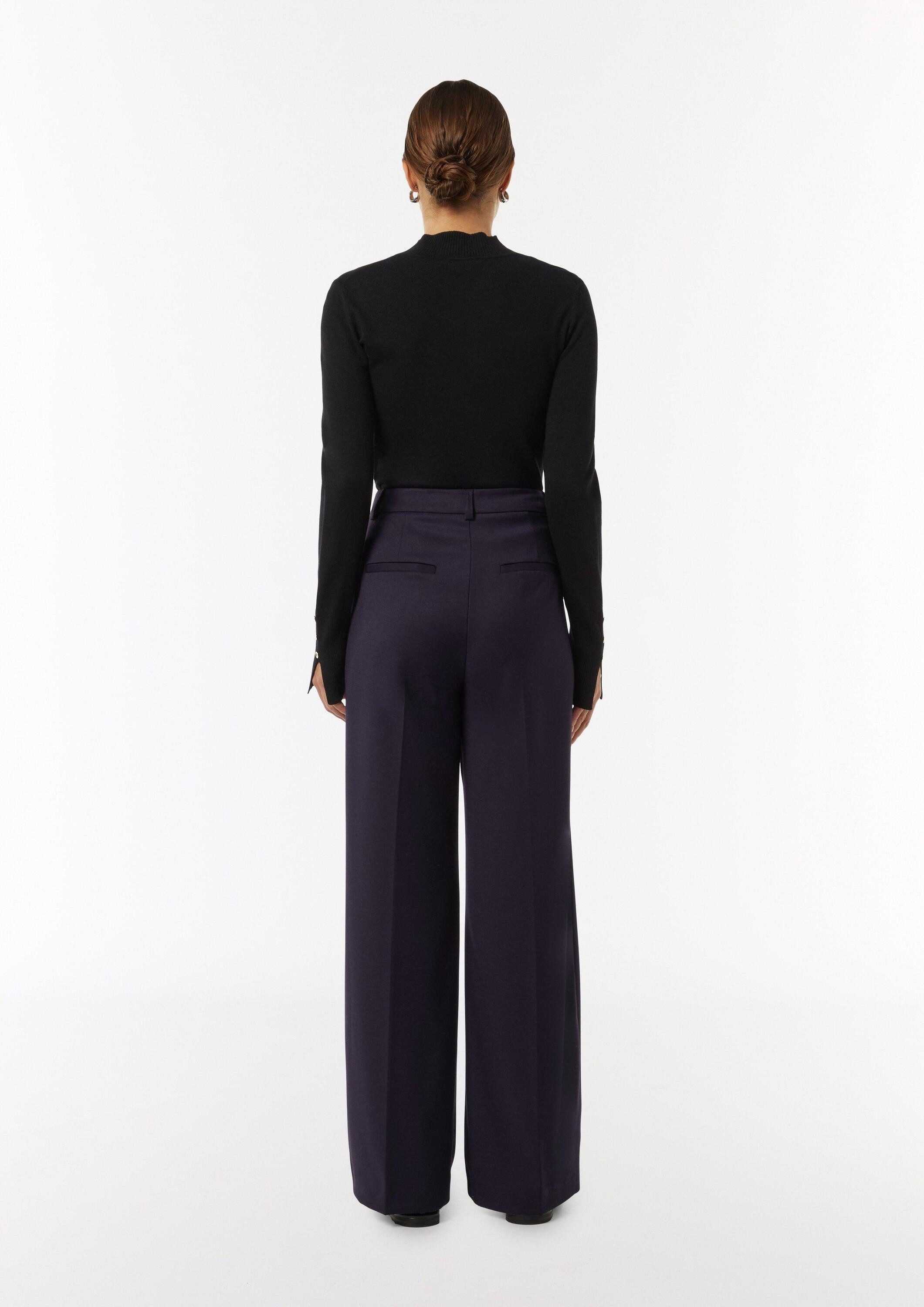 comma Chinos Hose Marlenehose mit Bügelfalte