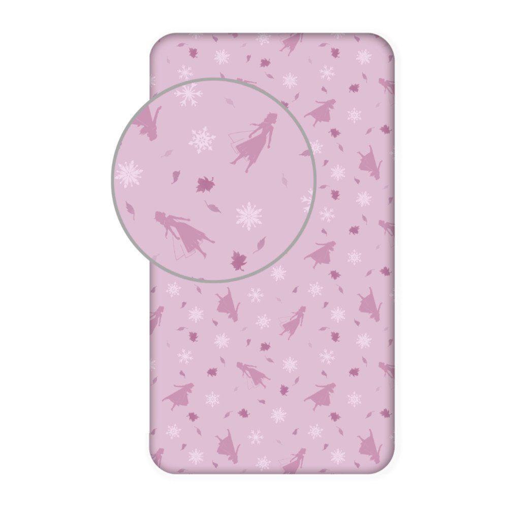 Disney Frozen Spannbettlaken Rosa Spann-Bettlaken für Kinder "Frozen", 90x2 günstig online kaufen