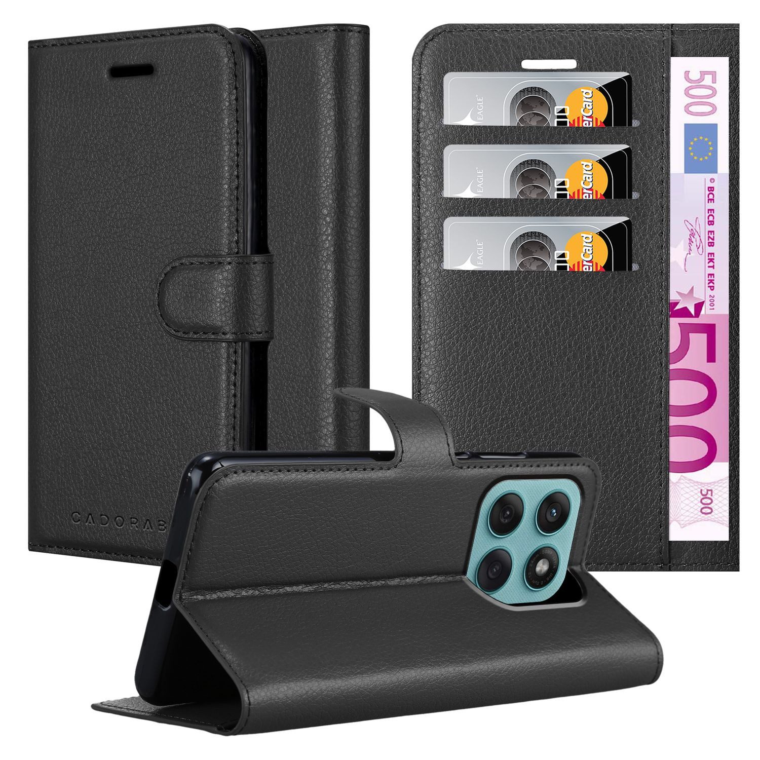 Cadorabo Handyhülle für Motorola Moto Edge 60 Fusion / Edge 60 Hülle Motorola Moto Edge 60 Fusion / Edge 60, Hülle Schutzhülle mit Standfunktion, Kartenfach und Magnetverschluss