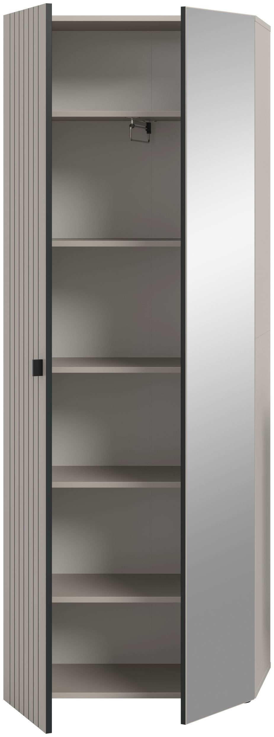 xonox.home Garderobenschrank in Kaschmir Nachbildung B/H/T ca.: 70/192/37 cm