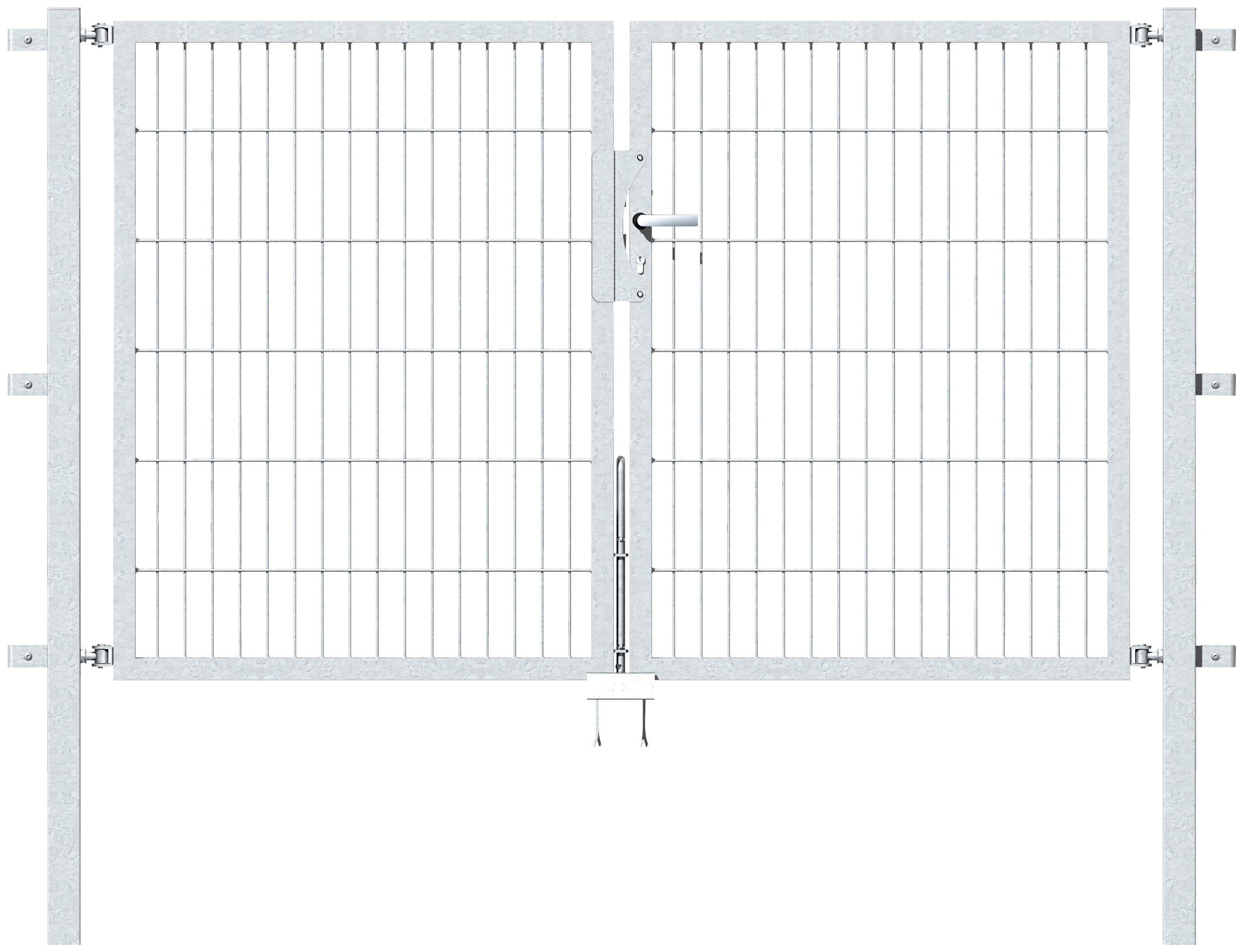 Alberts Zaundoppeltür Flexo, 200 cm Breite, in versch. Höhen