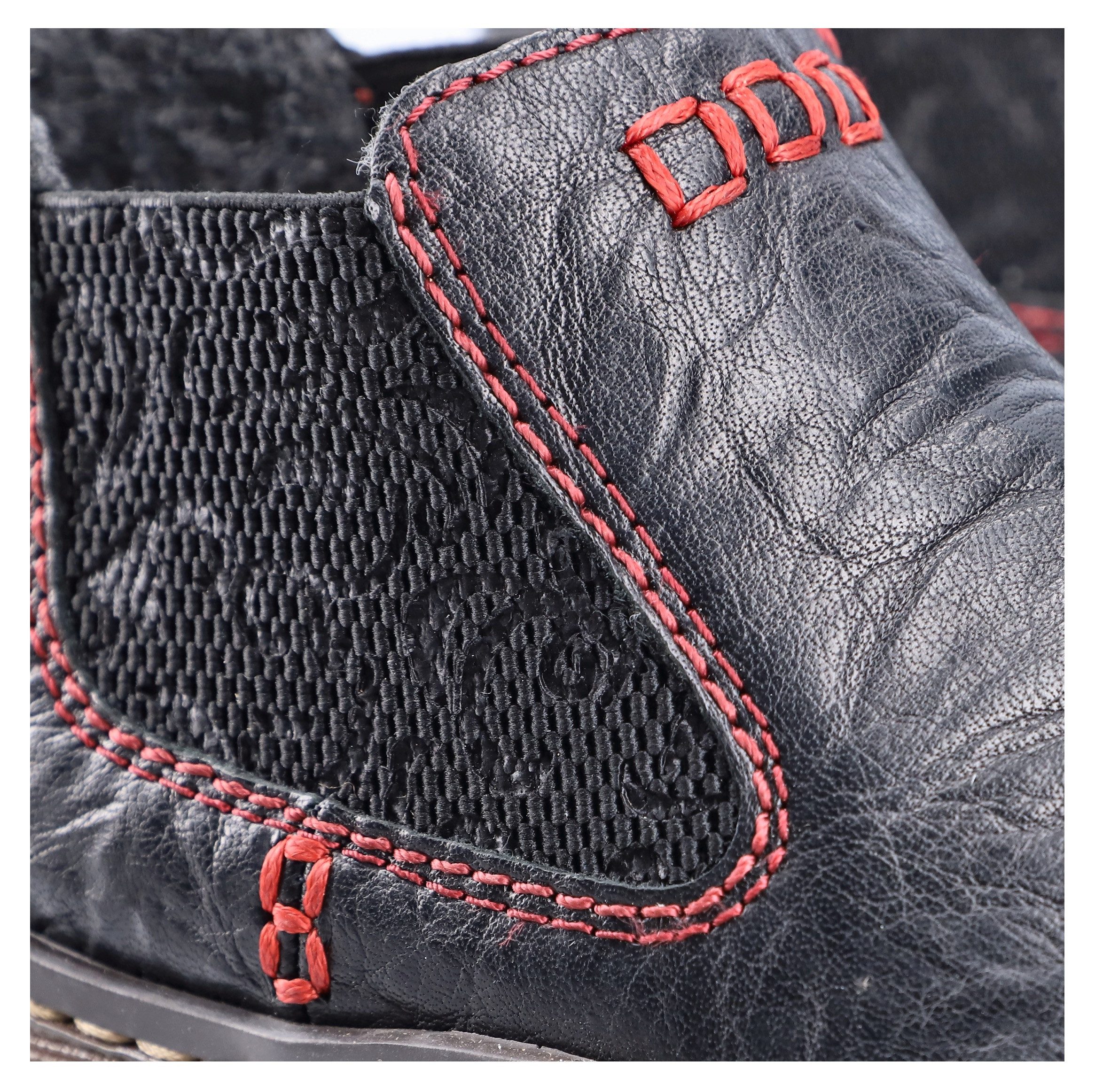 Rieker Chelseaboots, Stiefelette, Boots, Schlupfschuh mit gemustertem Stretcheinsatz