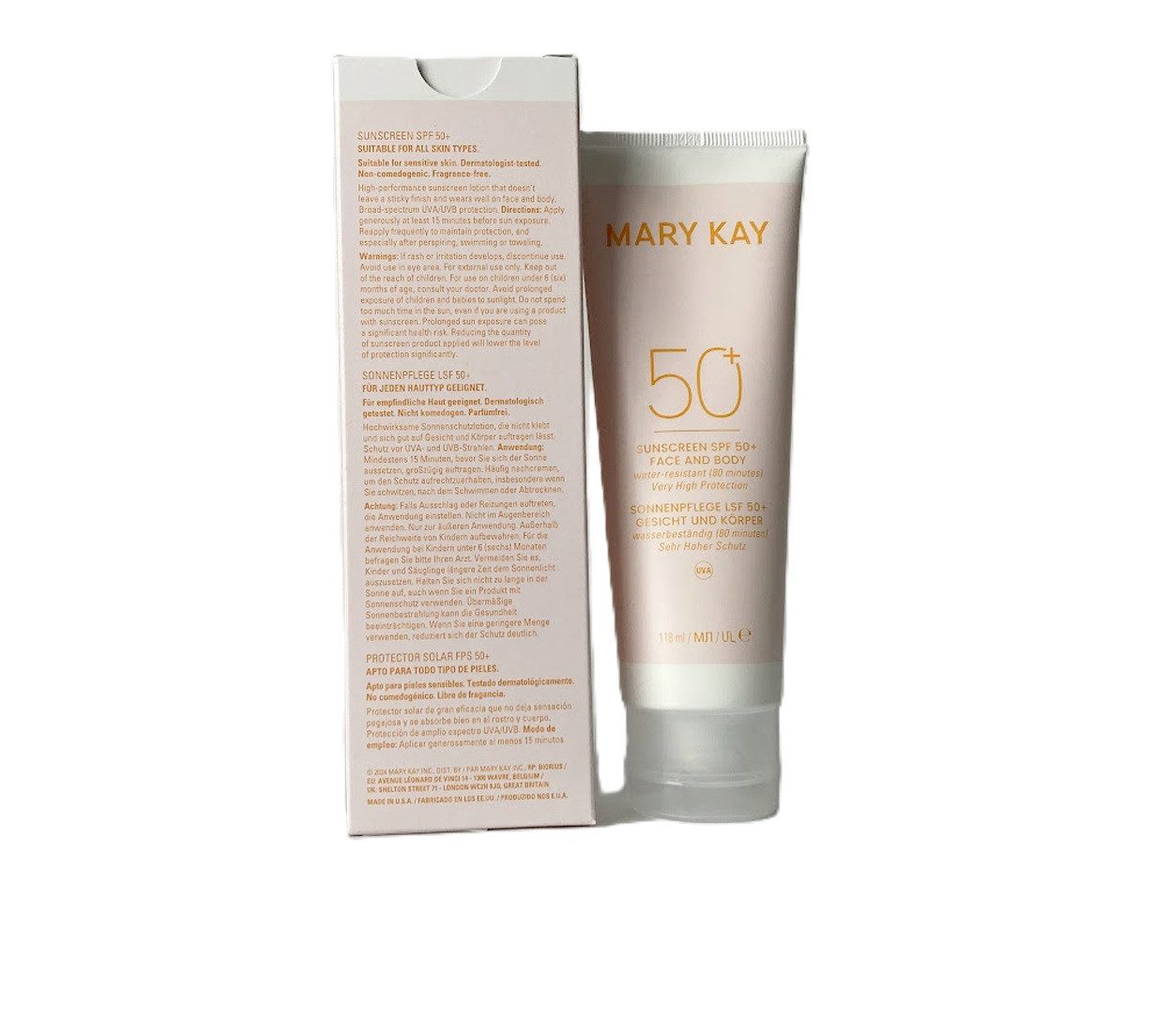 Mary Kay Sonnenschutzcreme Sunscreen LSF 50+ Sonnenpflege für Gesicht und Körper