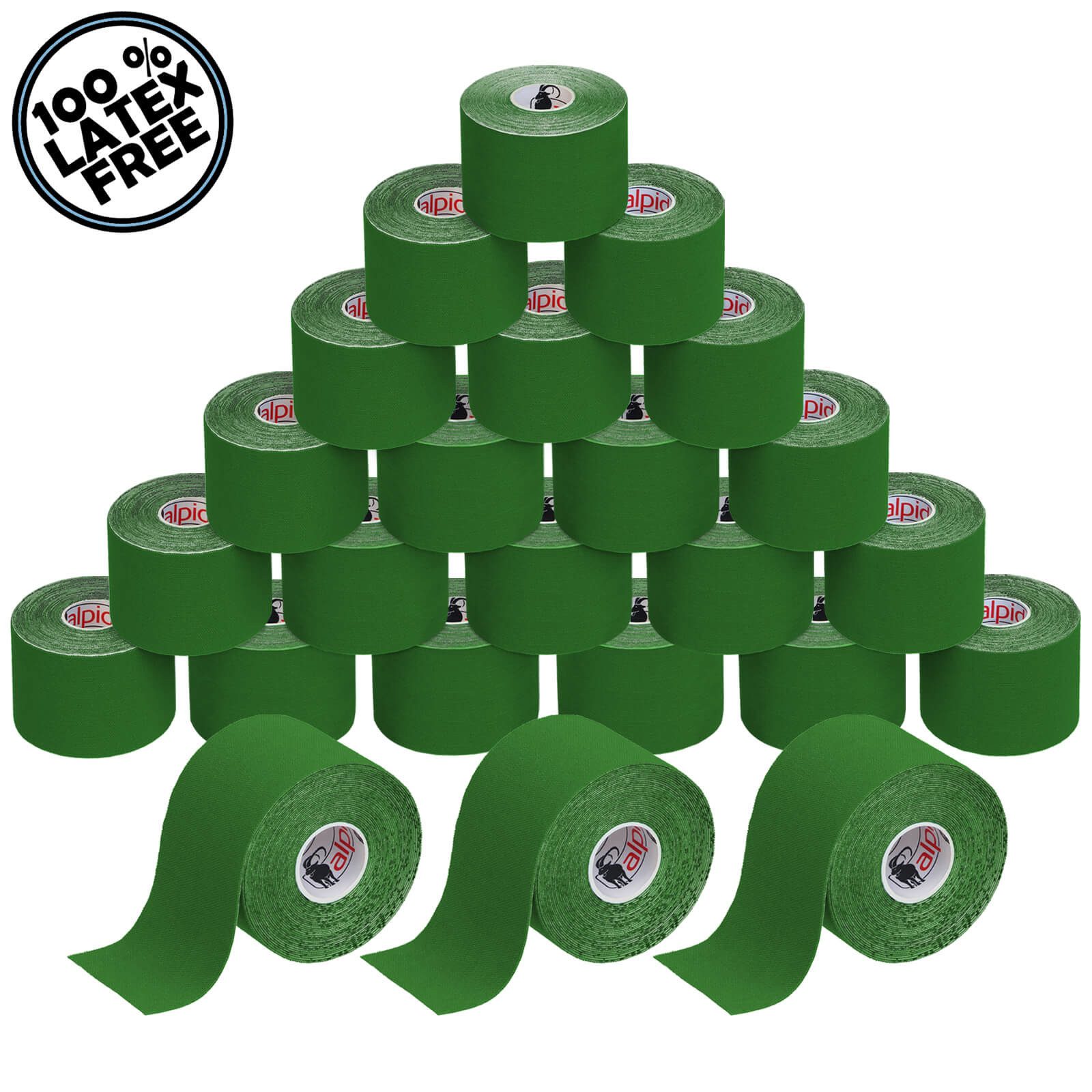 ALPIDEX Kinesiologie-Tape 24 Rollen Kinesiologie Tape 5 m x 5,0 cm in 11 Farben