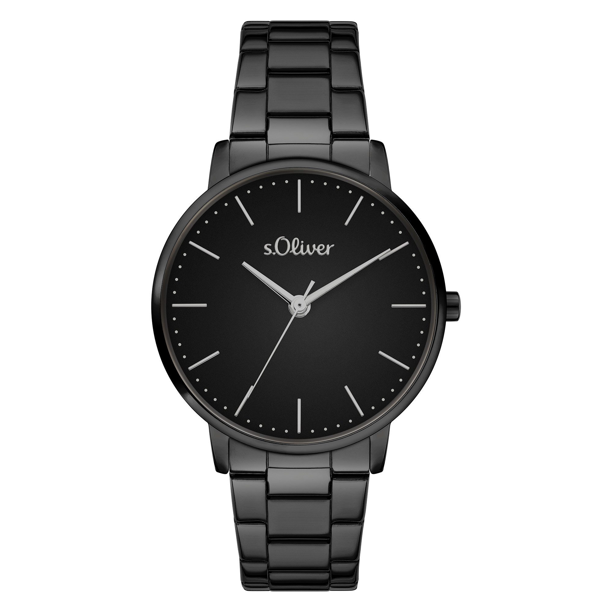 s.Oliver Quarzuhr Modern und zeitlos Edelstahl