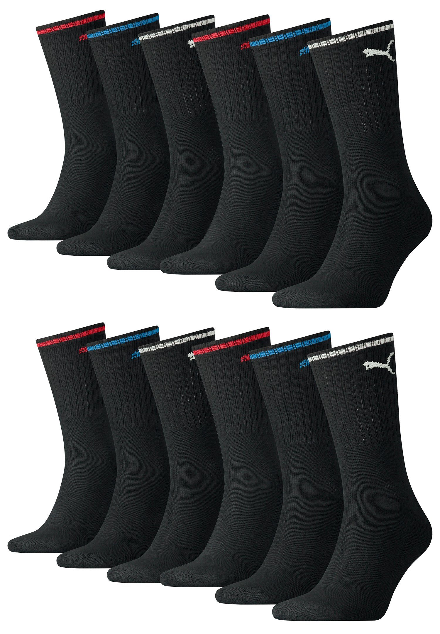 PUMA Шкарпетки CREW SOCK STRIPE 12 Paar (Spar-Pack, 12-Paar, 12er-Pack)