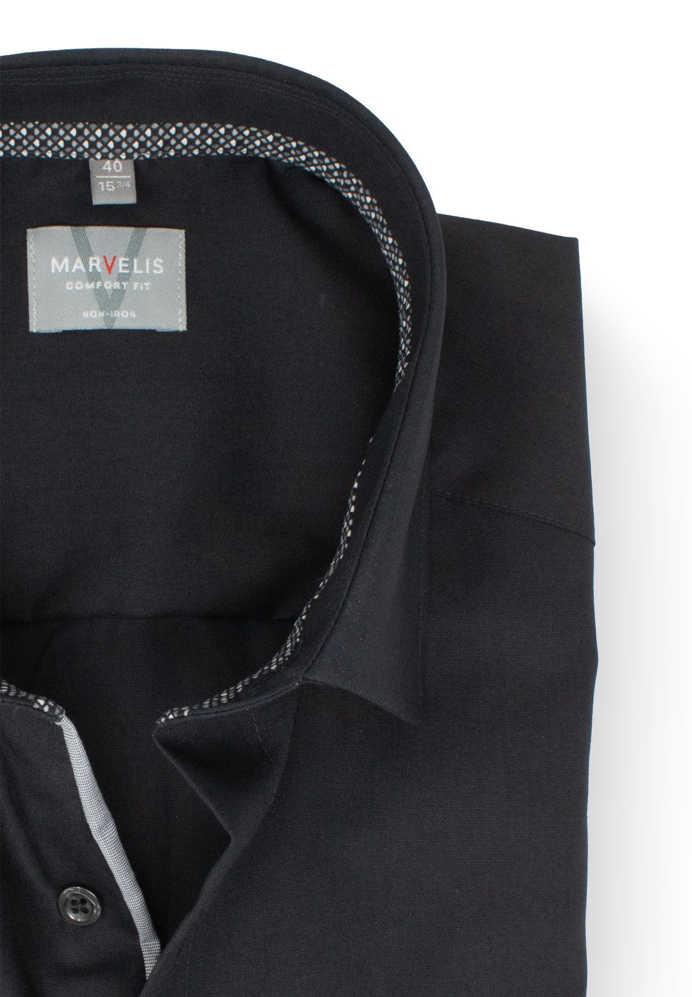 MARVELIS Kurzarmhemd Comfort Fit bequeme Schnittführung günstig online kaufen