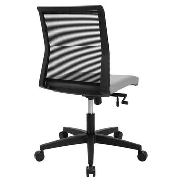 TOPSTAR Bürostuhl SMART POINT, Grau, Schwarz, Polyester, Netzbezug, Höhenverstellbar, Drehfunktion